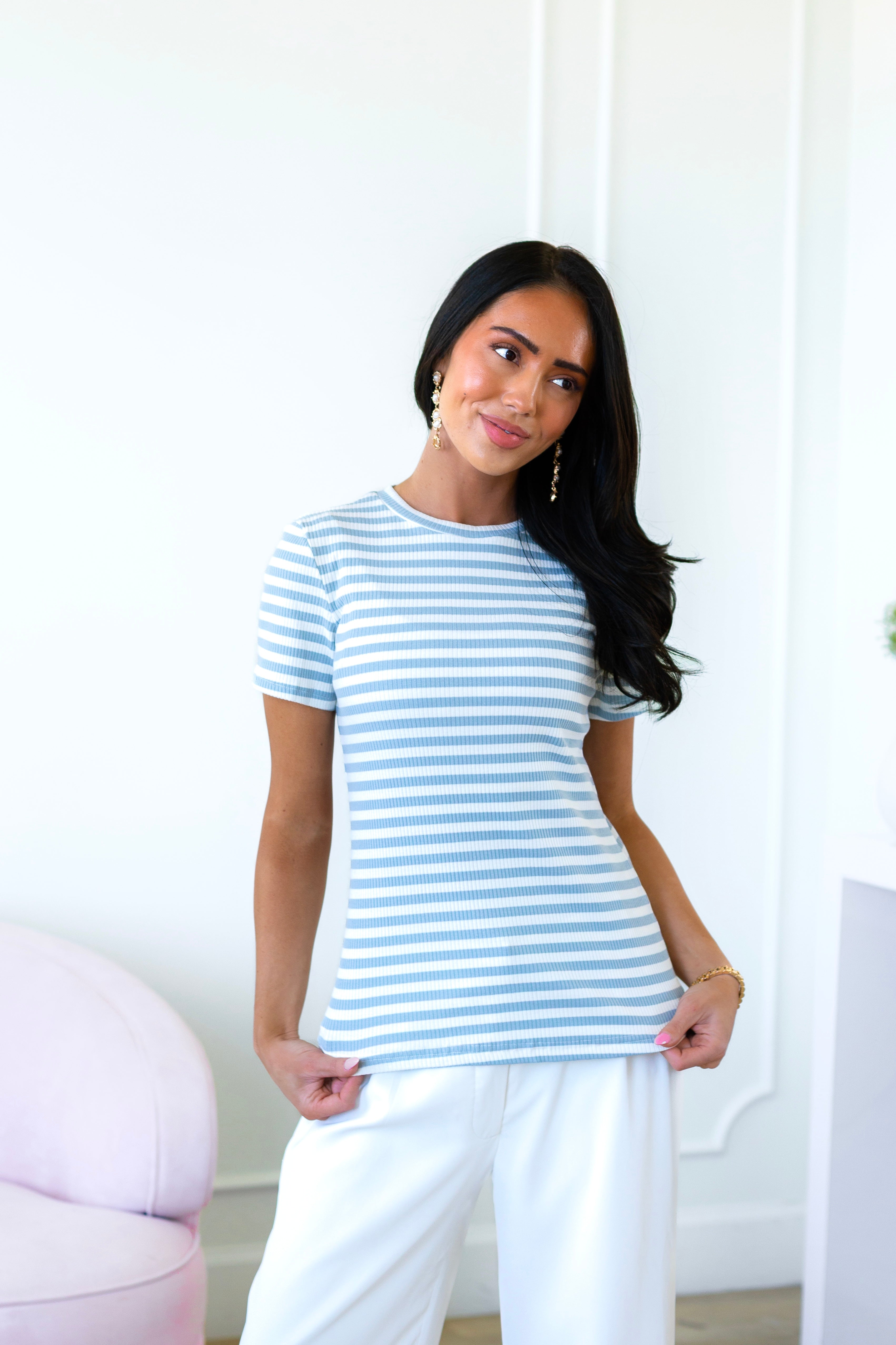 Ever So Grateful Ribbed Tee