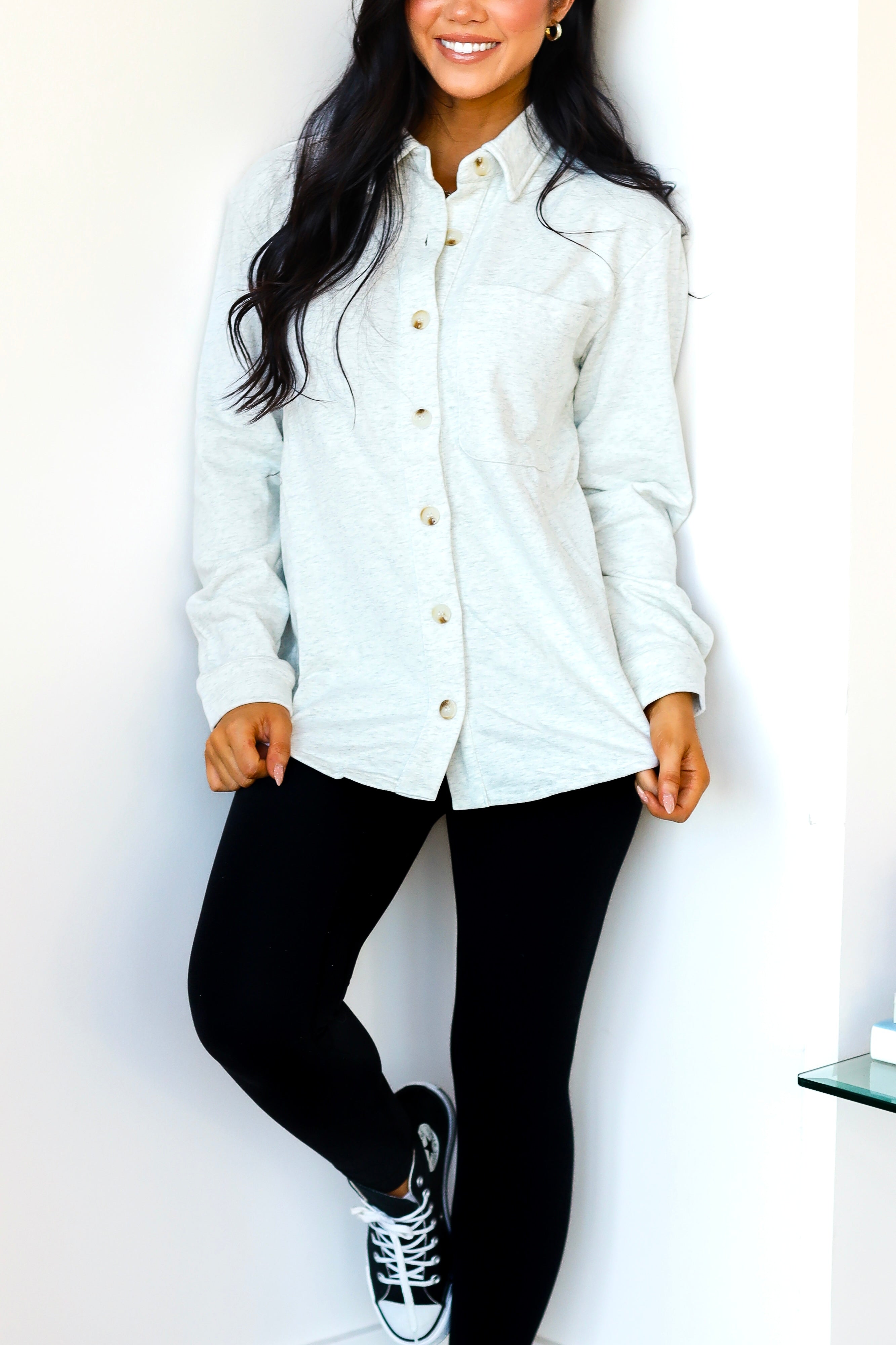 Back In Action Button Down Shacket