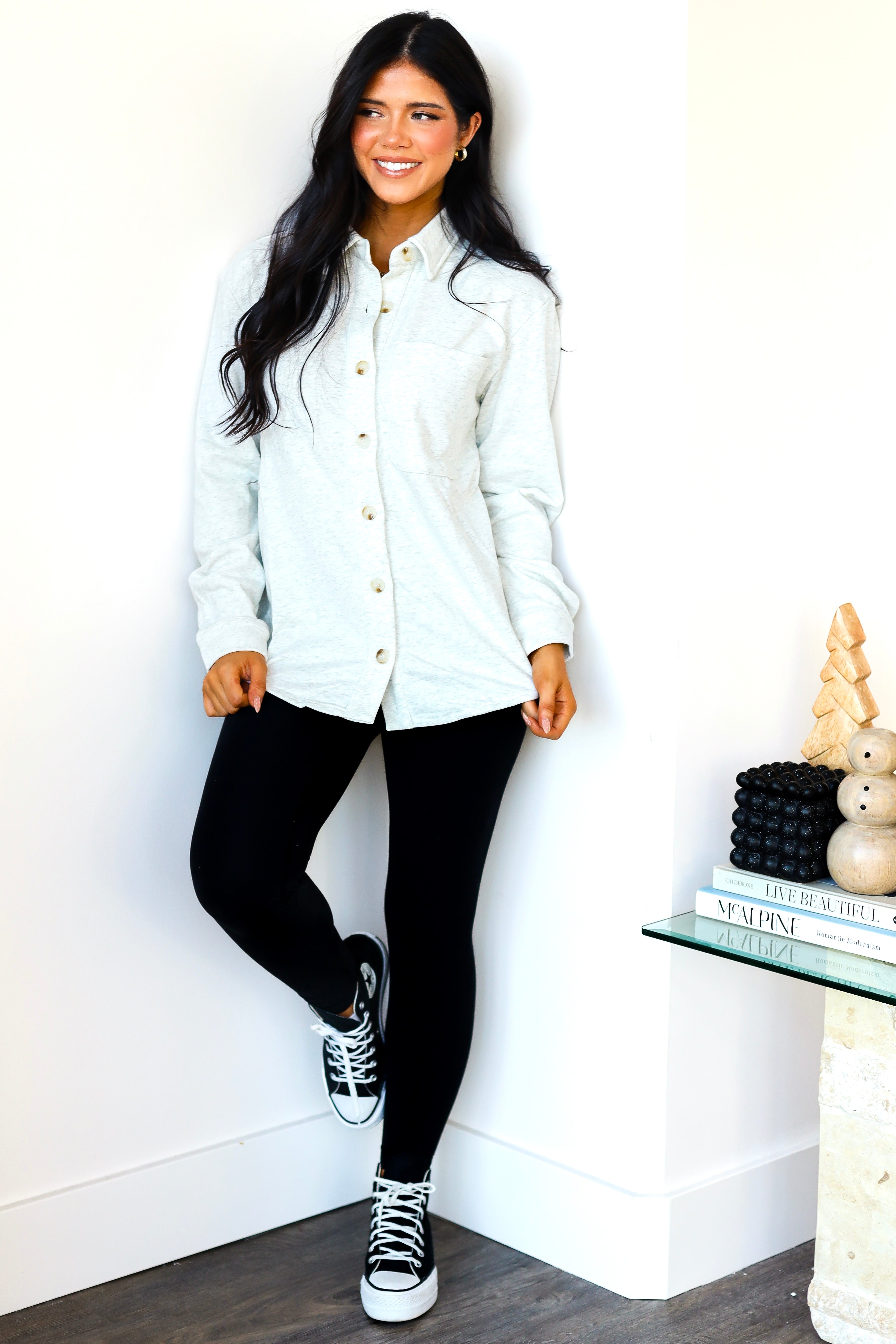 Back In Action Button Down Shacket