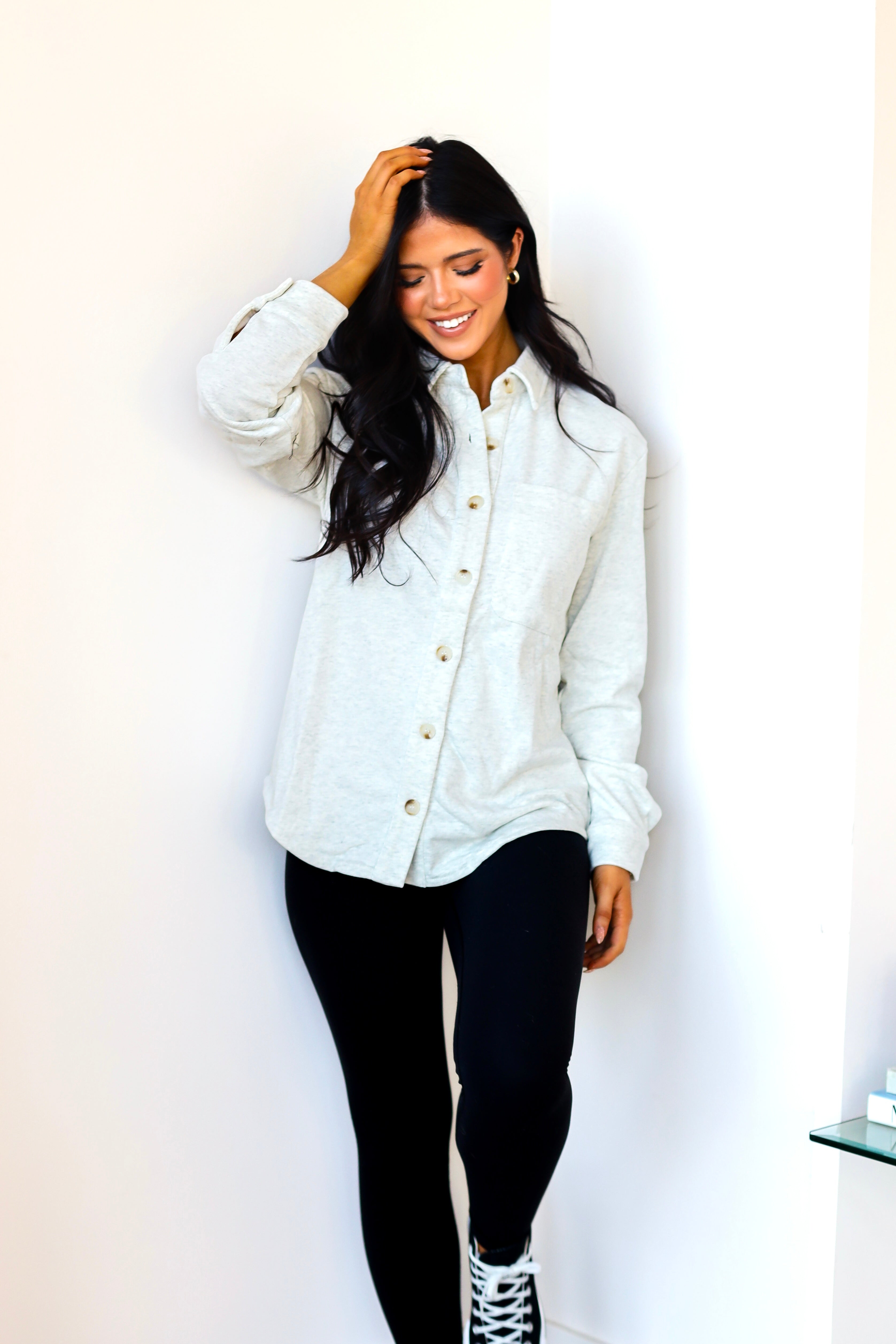 Back In Action Button Down Shacket