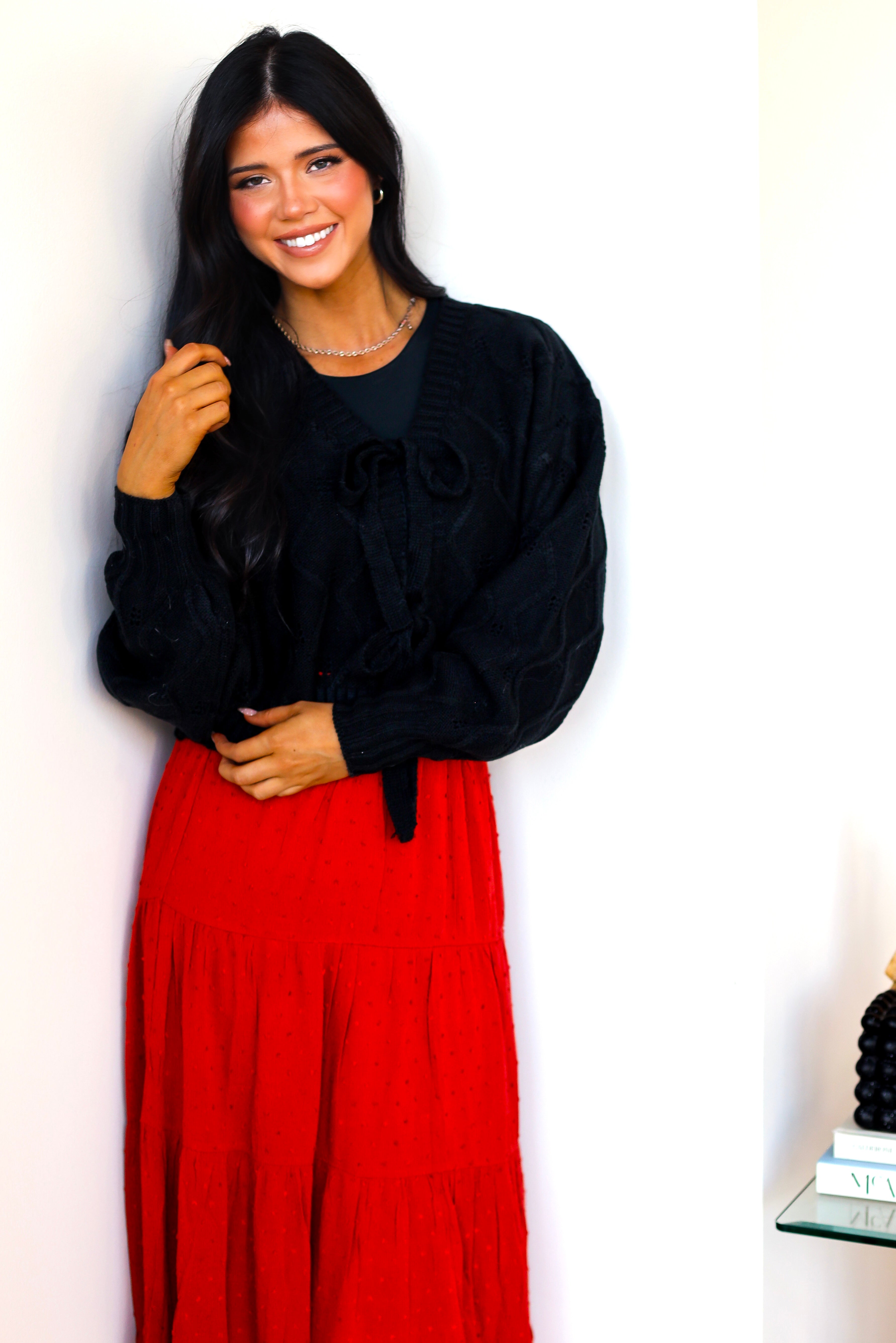 Lasting Love Tie Front Cardigan