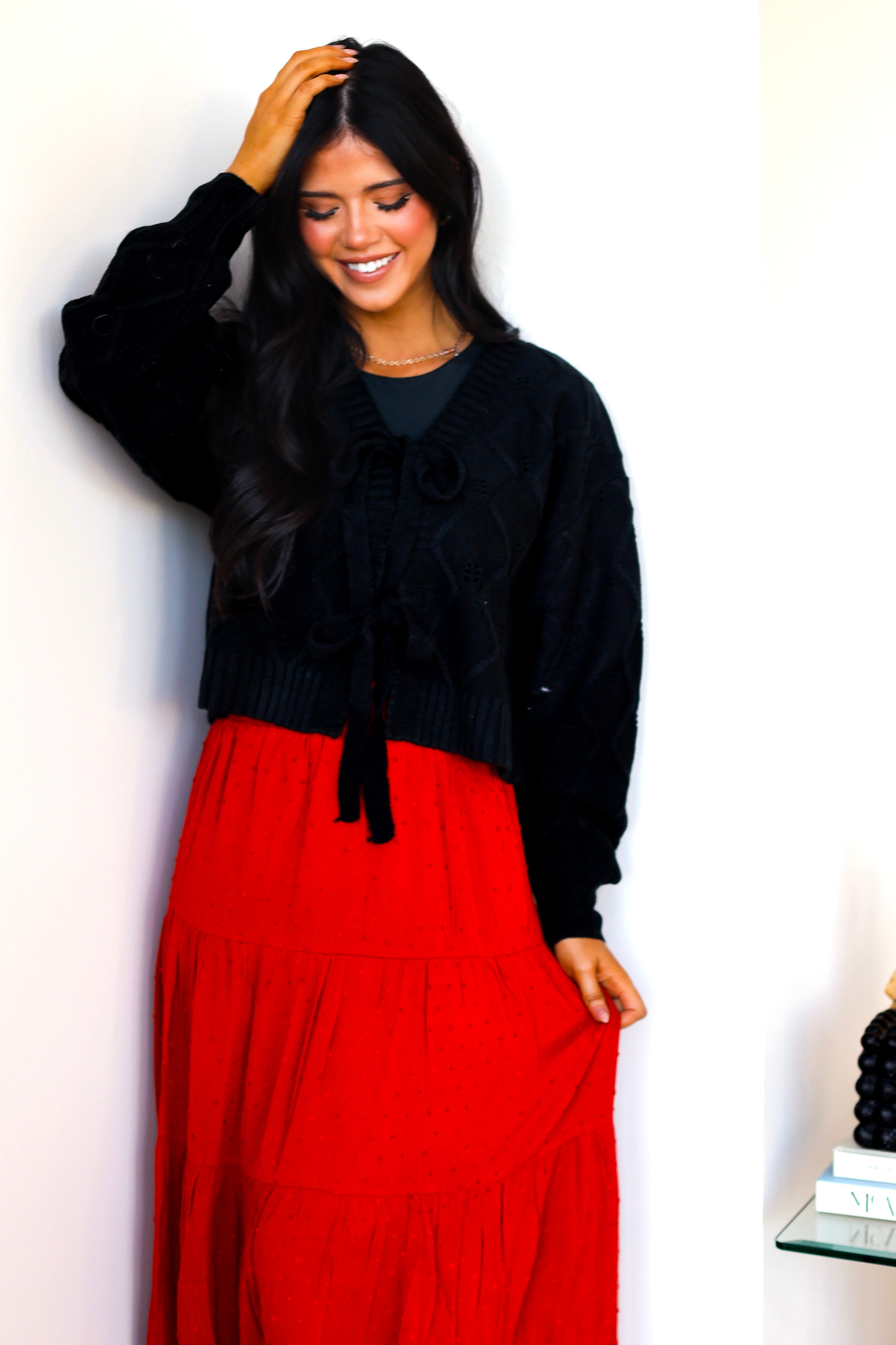 Lasting Love Tie Front Cardigan