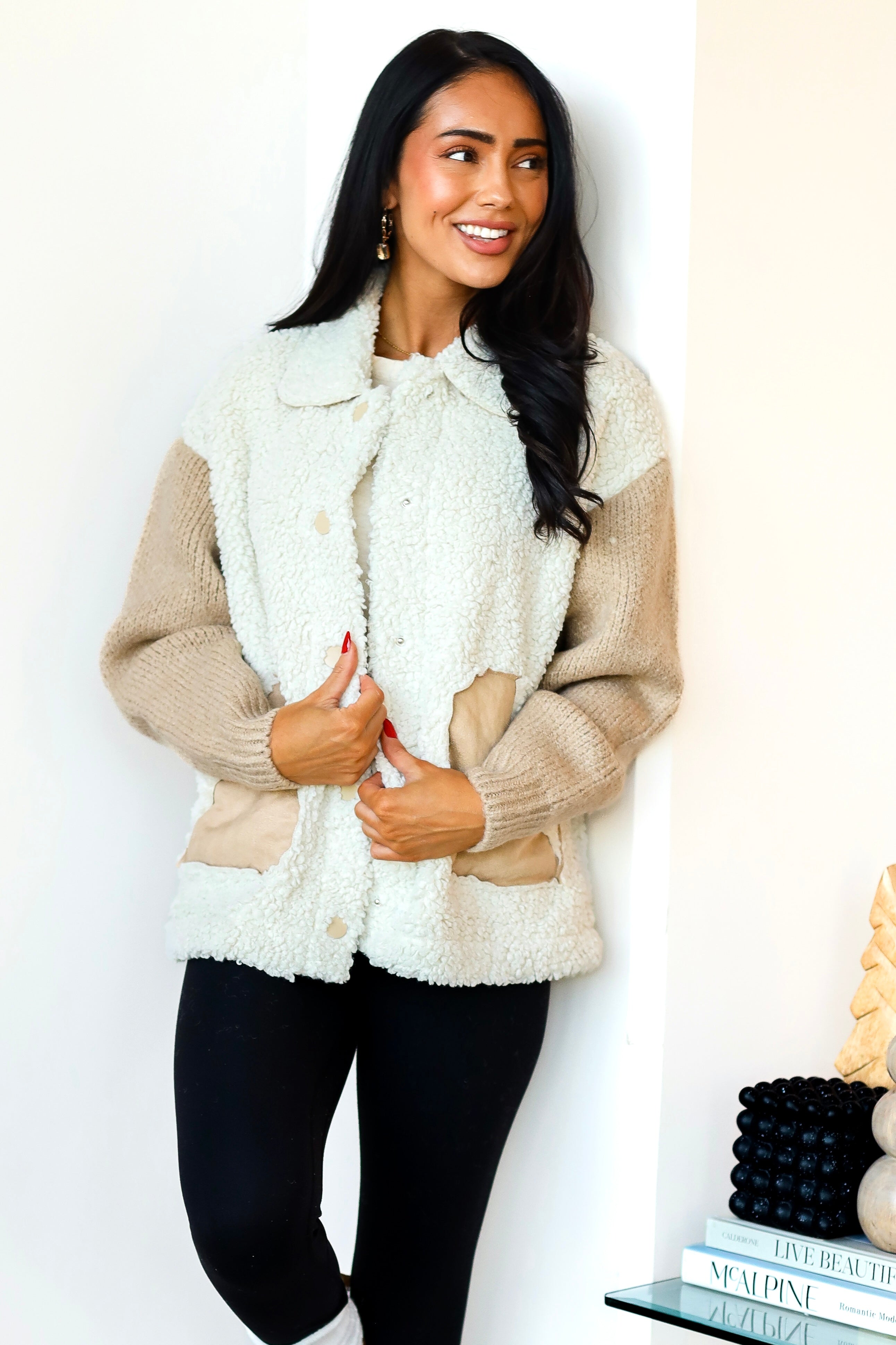 All Business Fur Sweater Jacket
