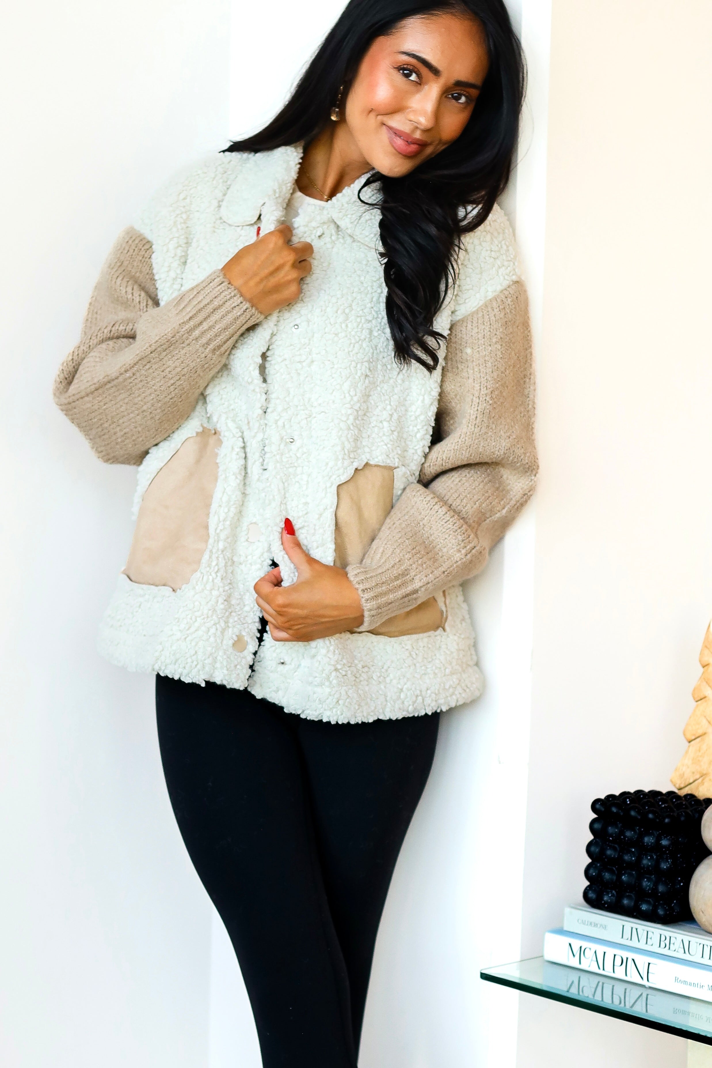 All Business Fur Sweater Jacket