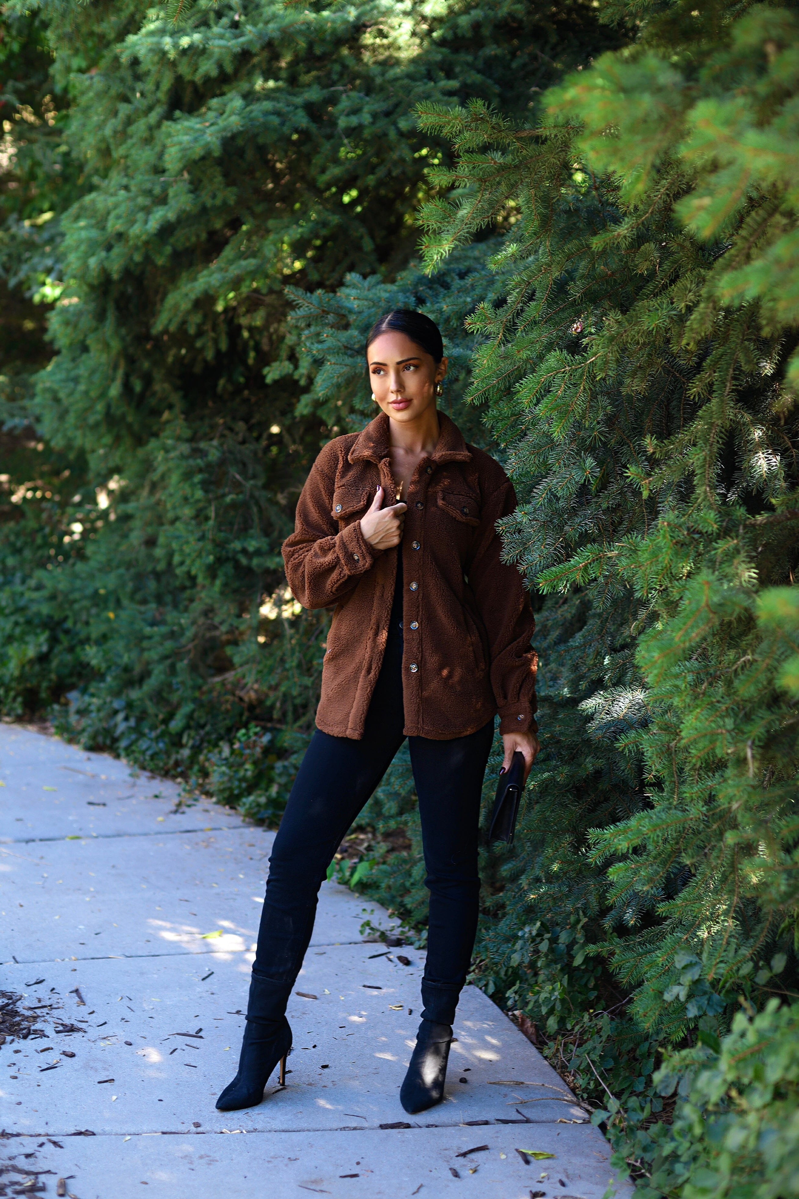 Teddy Sherpa Jacket Tops vendor-unknown