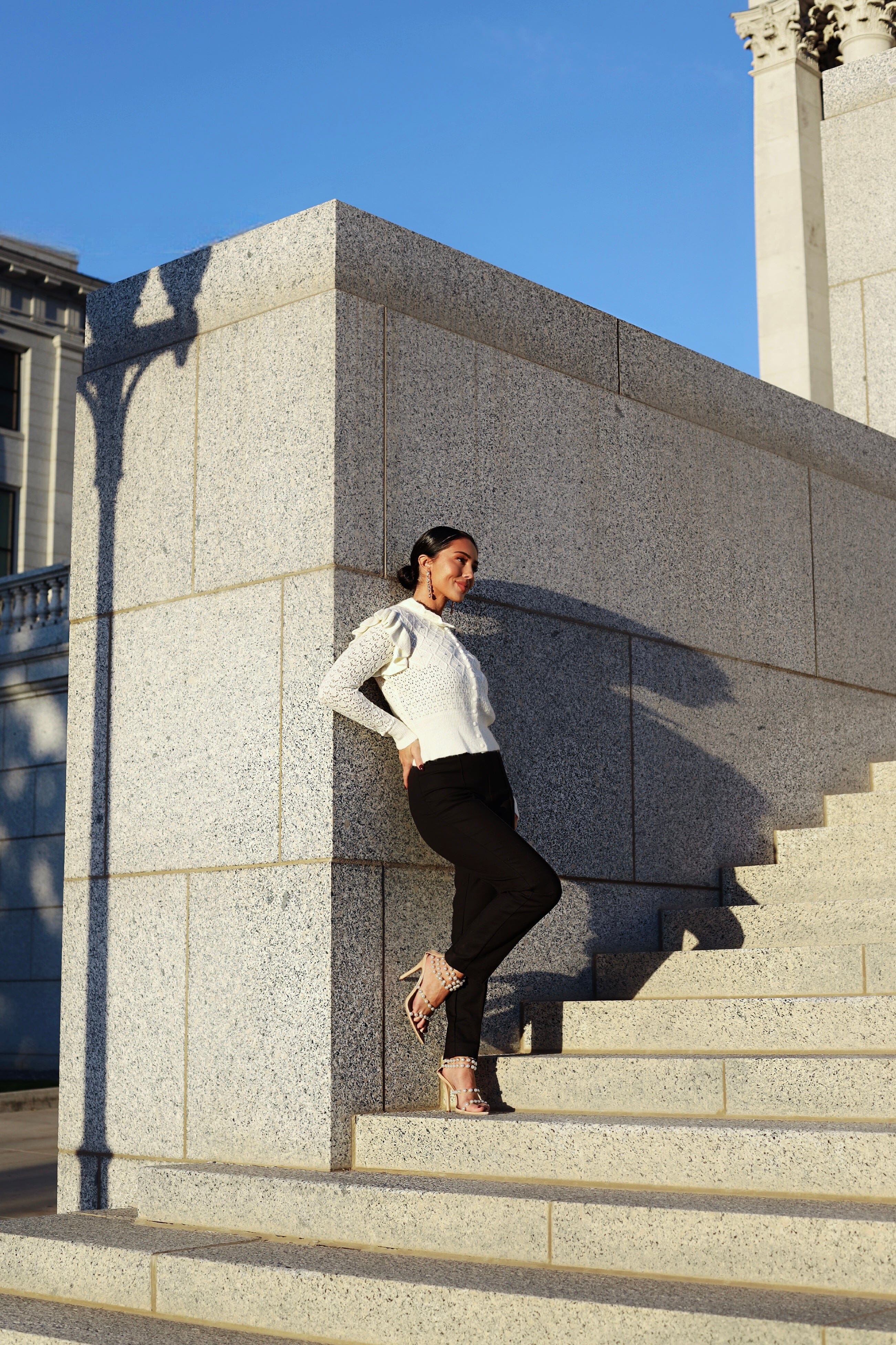 Here For The Frills Crochet Cardigan Tops vendor-unknown