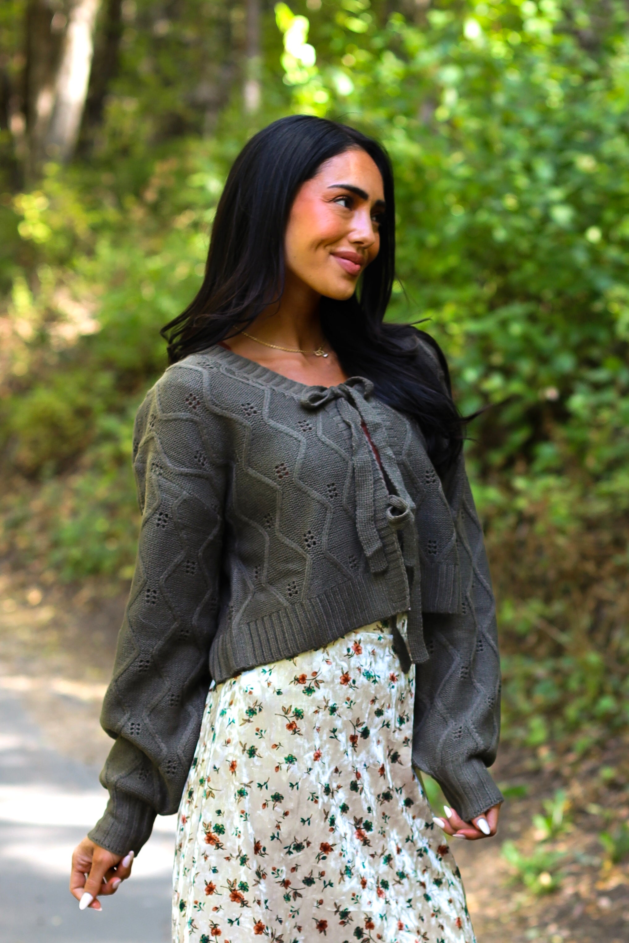 Lasting Love Tie Front Cardigan