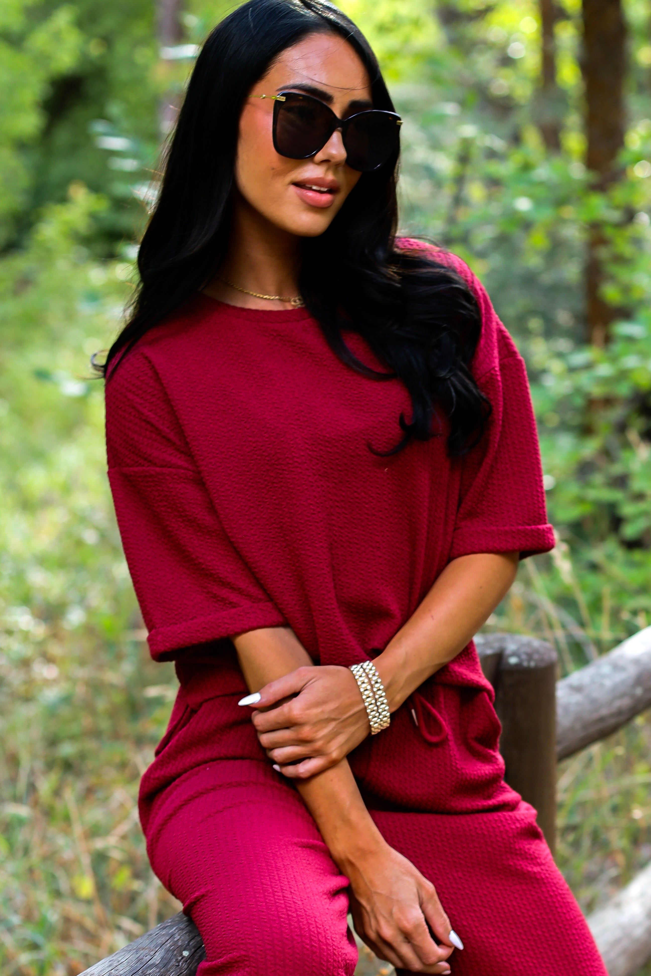 All That Class Textured Top