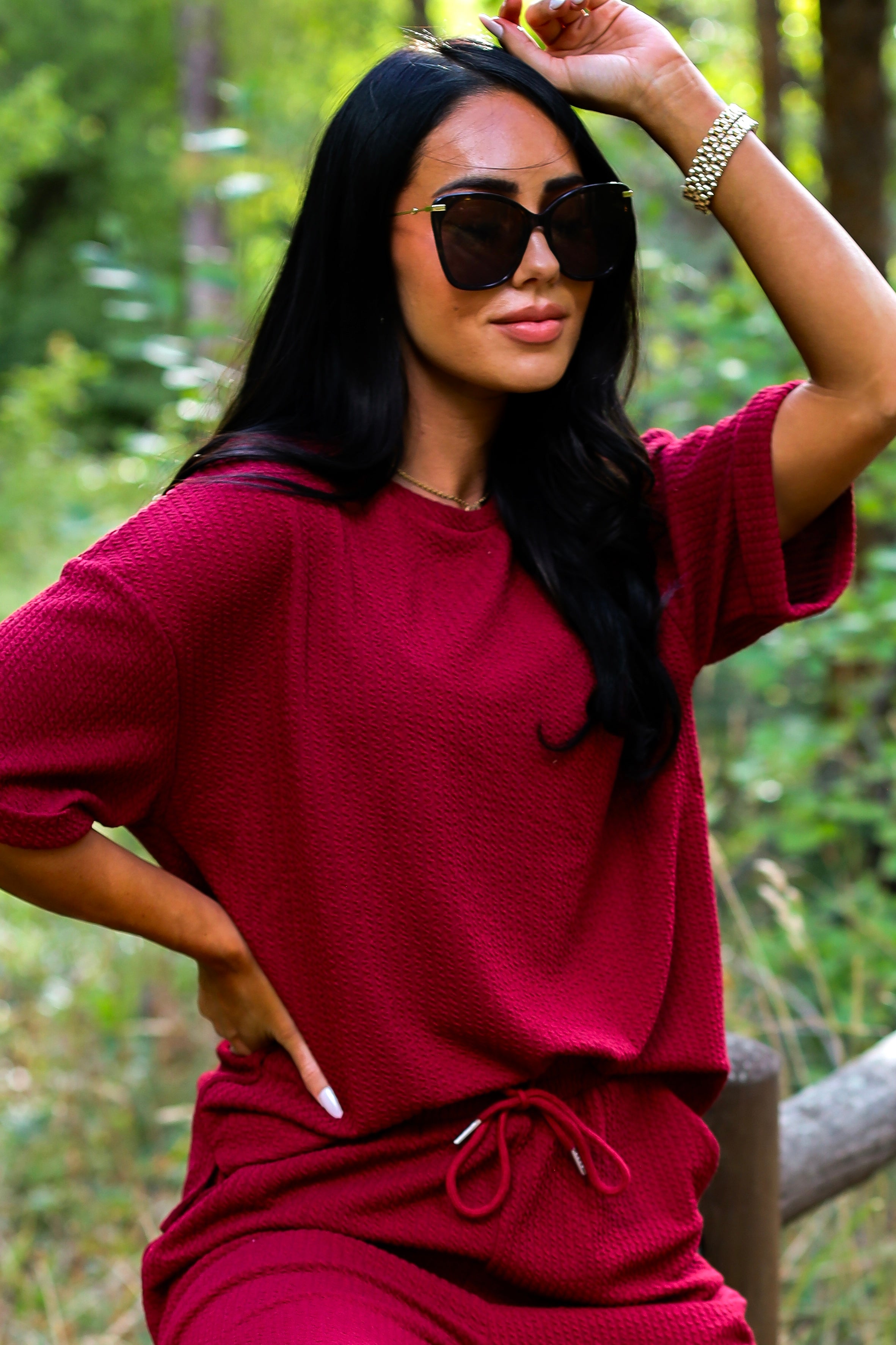 All That Class Textured Top