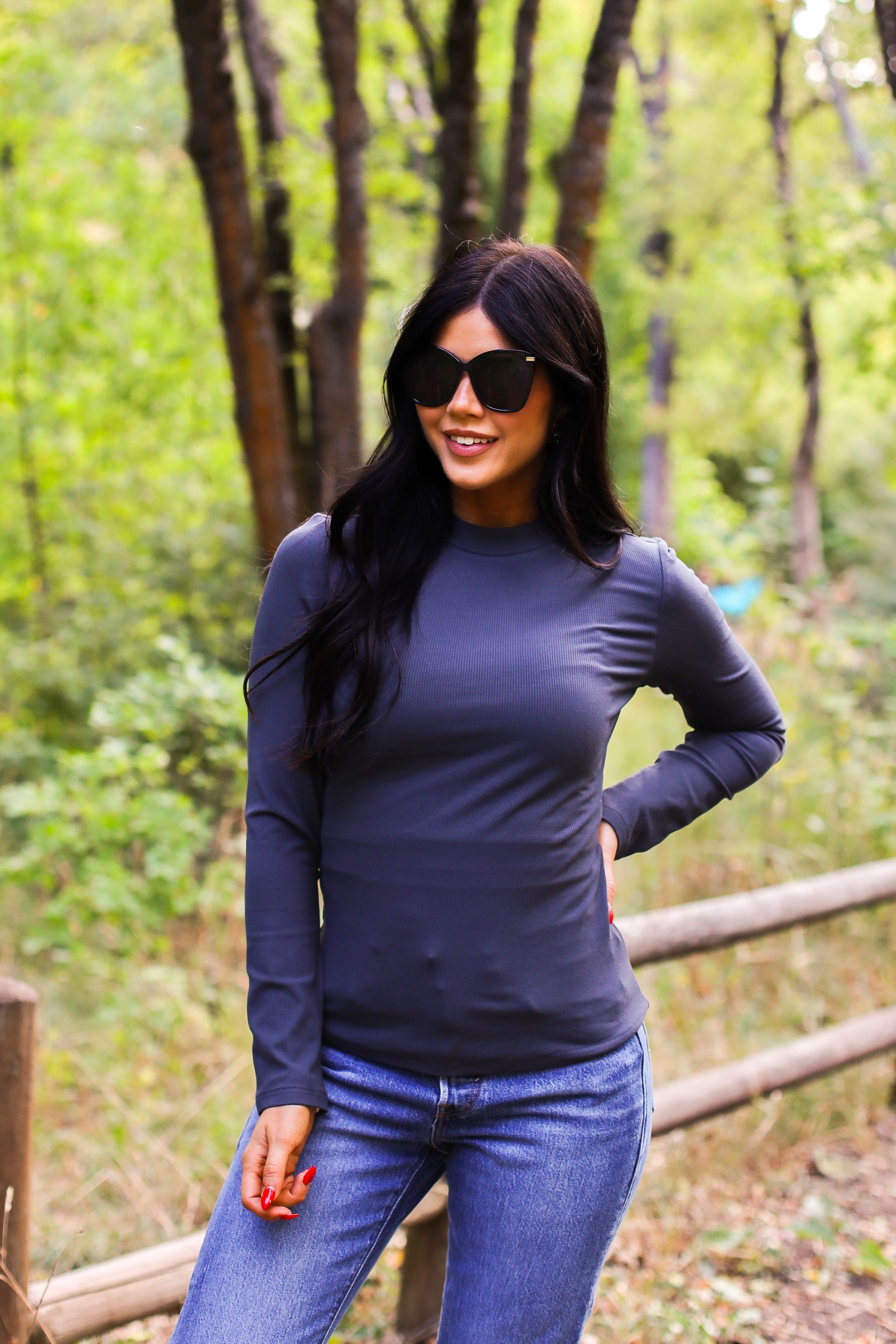 Love Is The Guide Mock Neck Tee