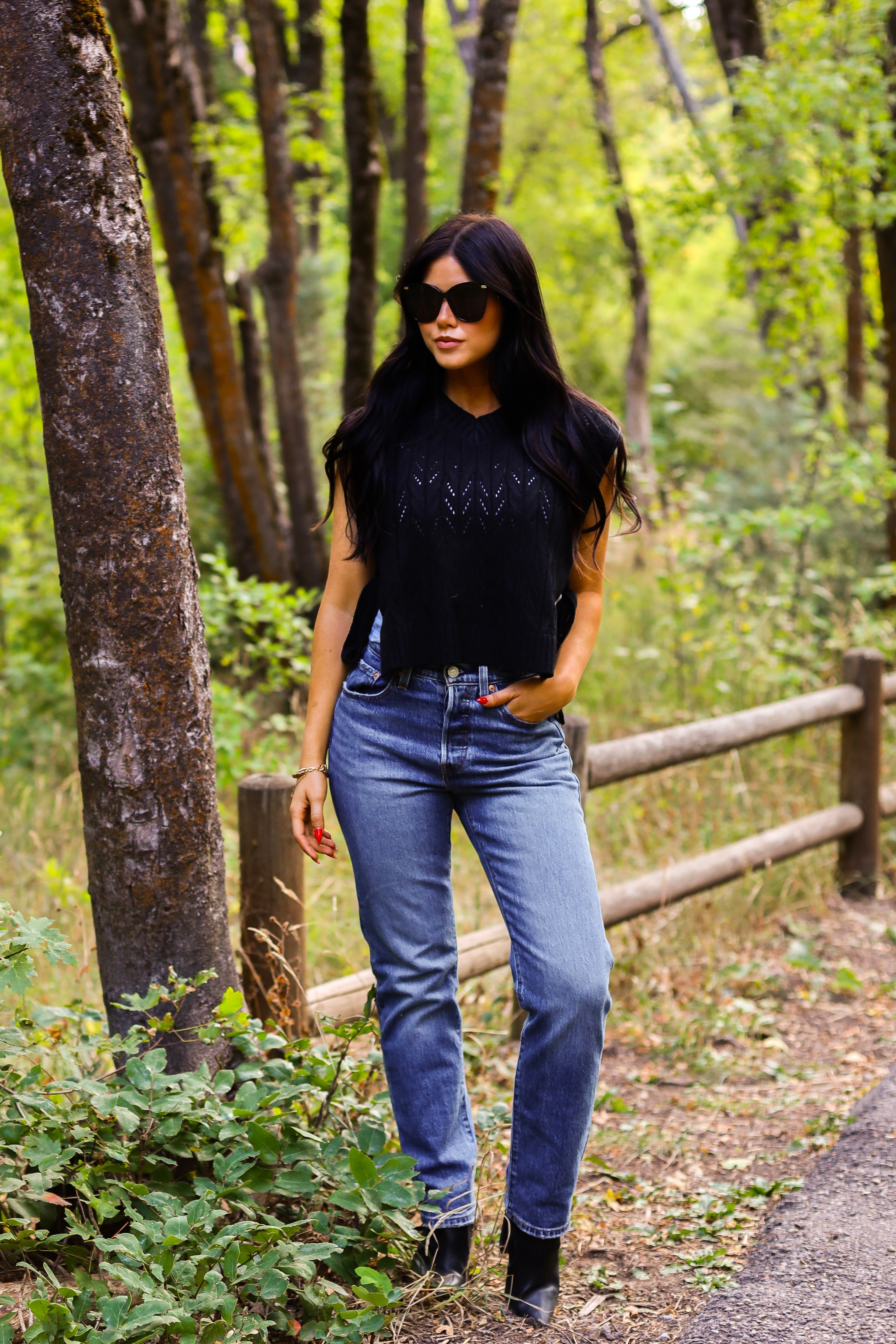 Cable Knit Sweater Vest