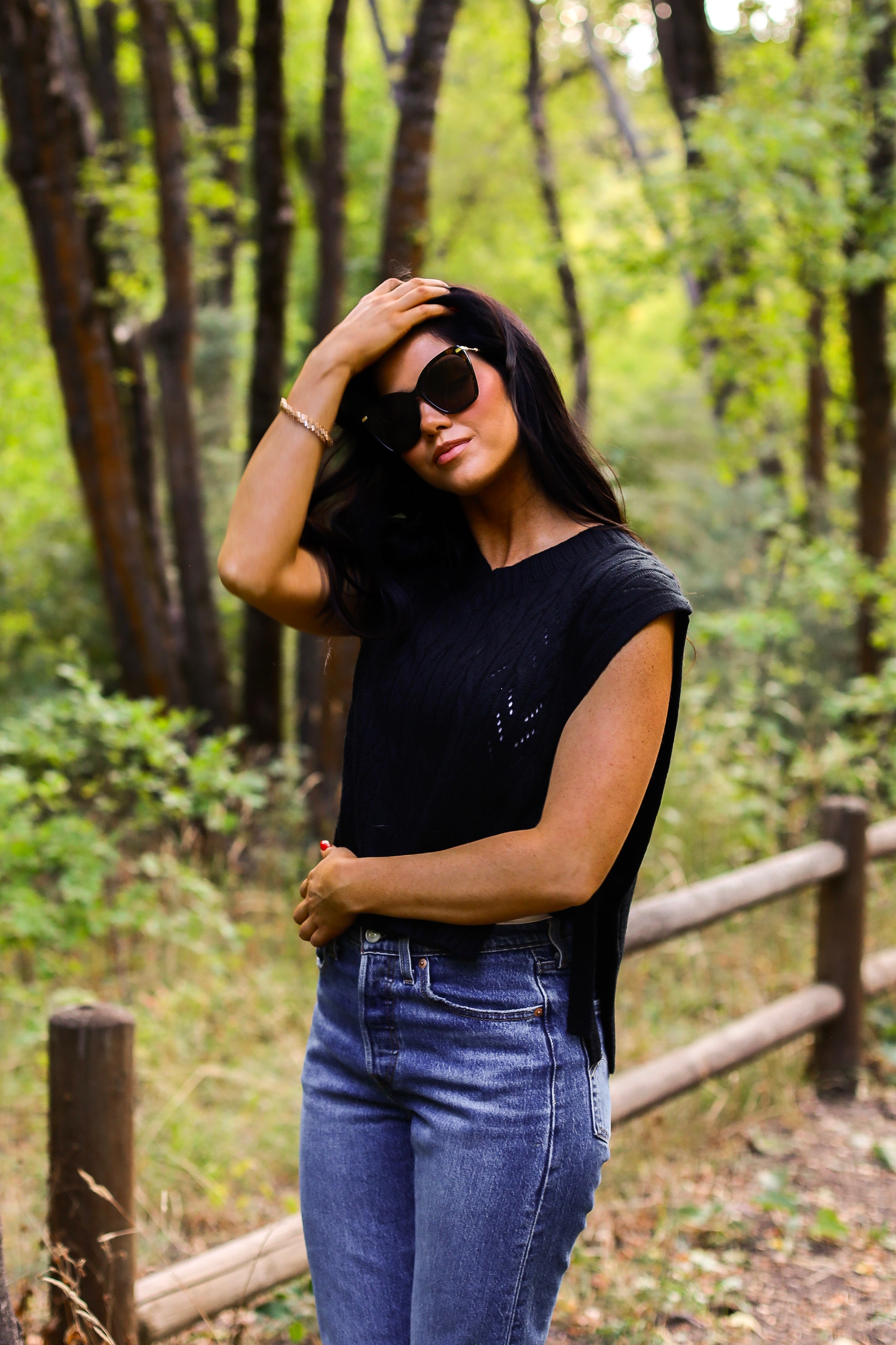 Cable Knit Sweater Vest