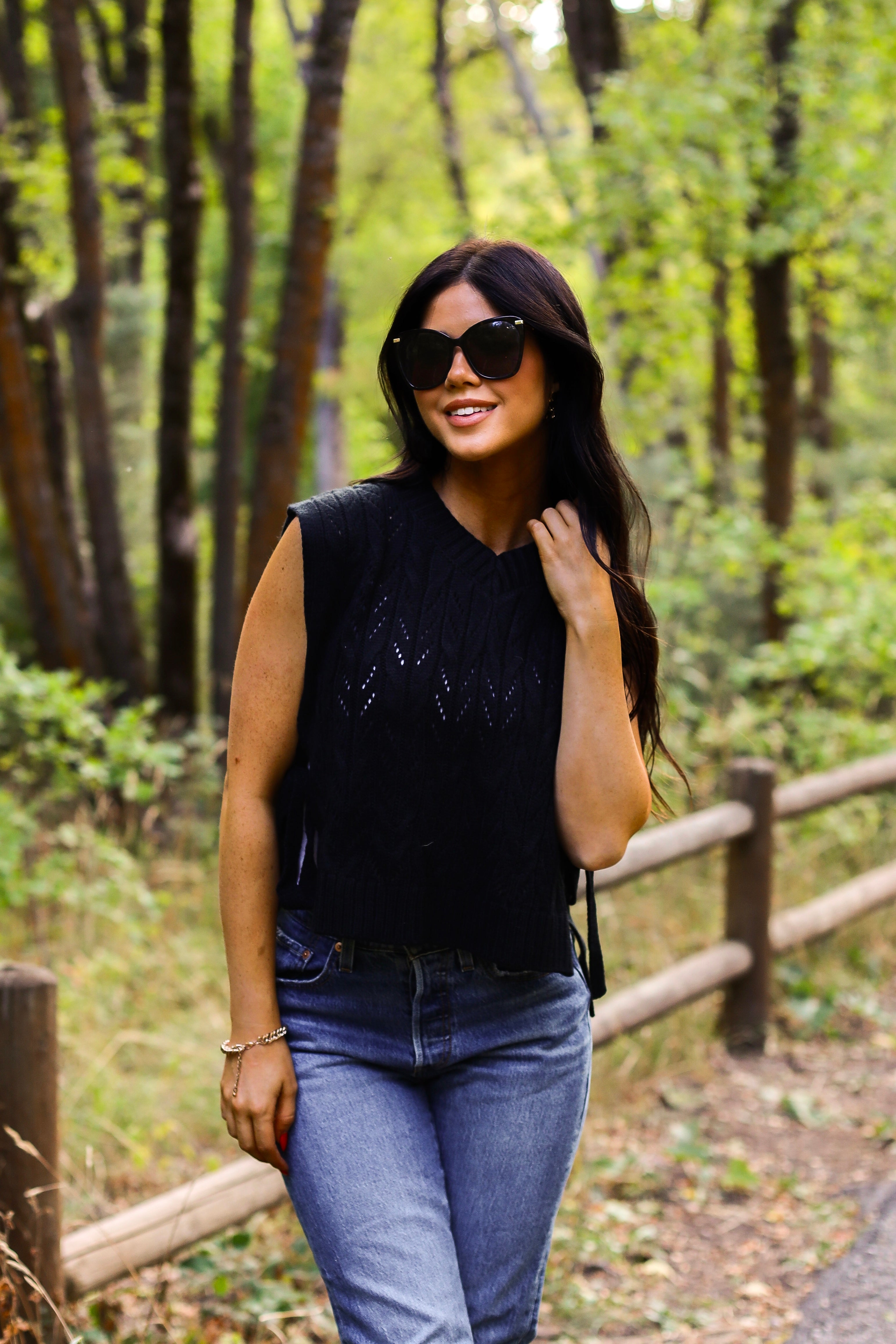 Cable Knit Sweater Vest