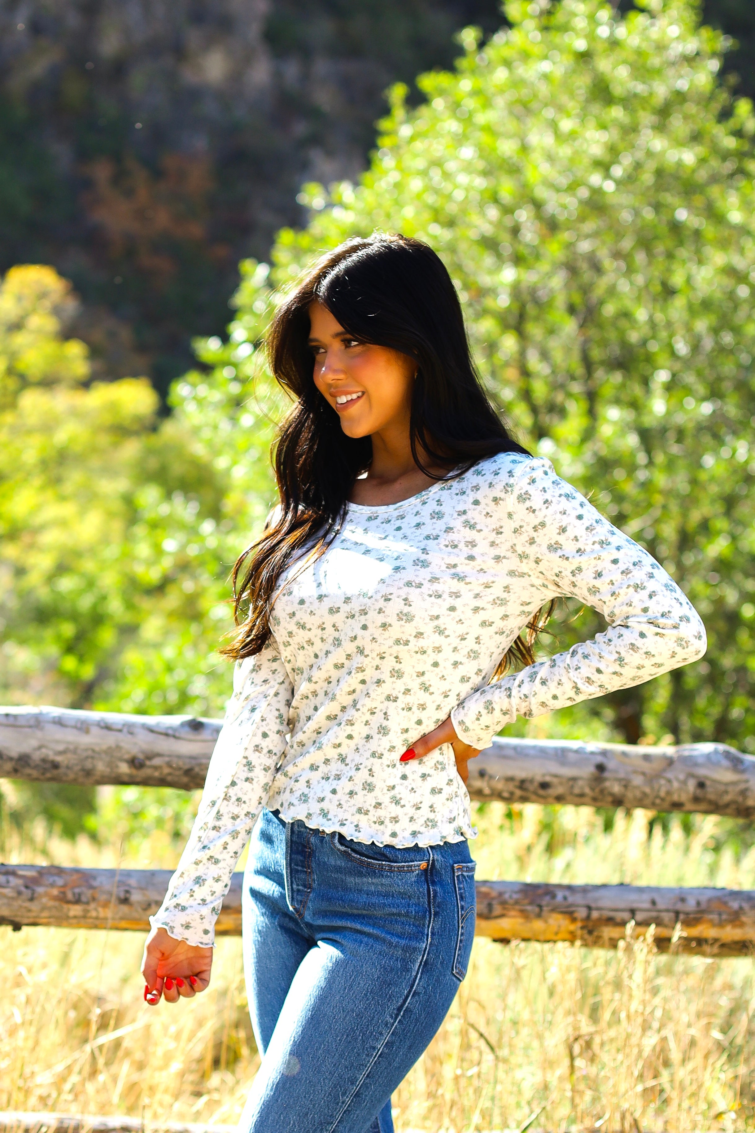 Hopeful Love Ribbed Top