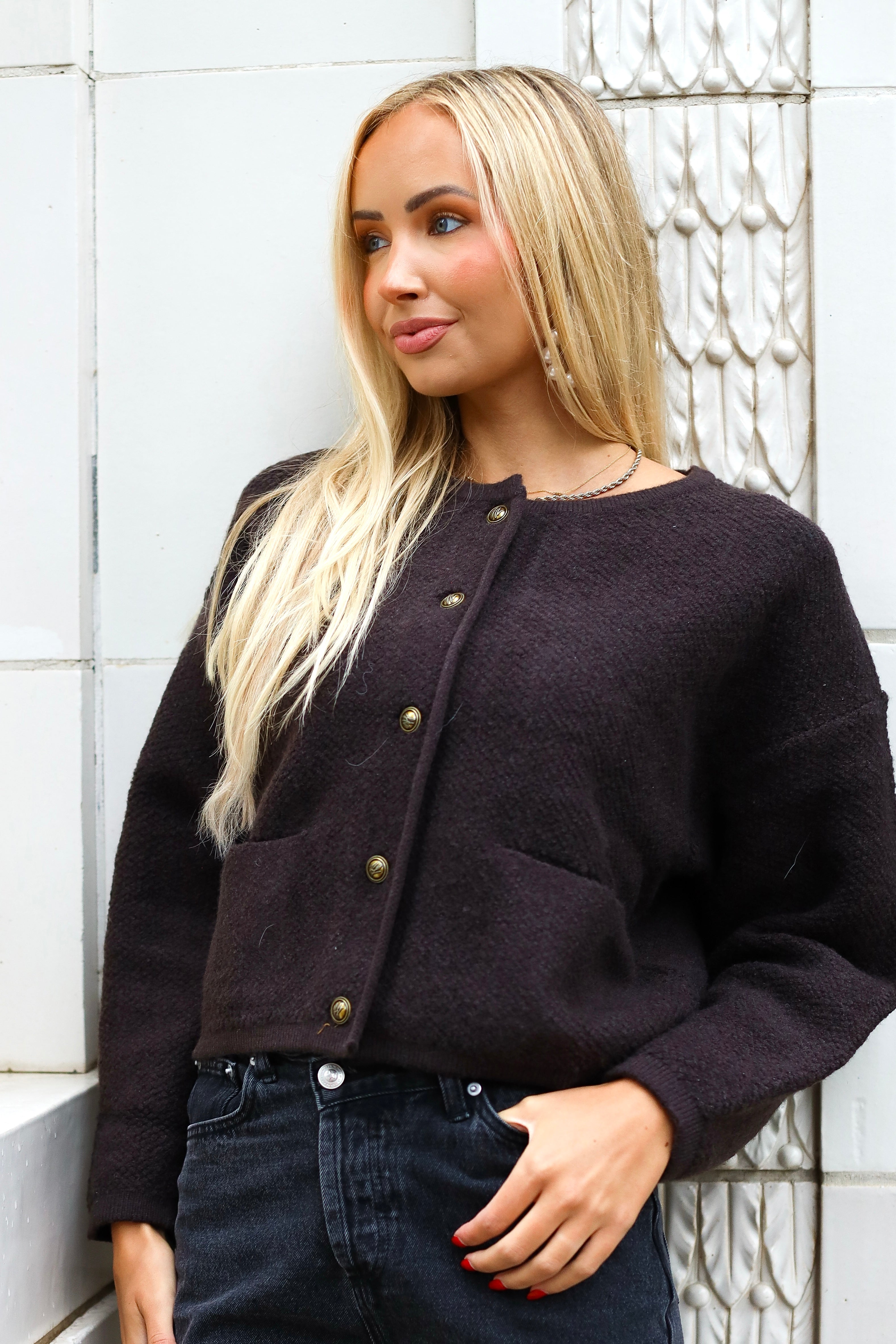 Stunner Button Front Cardi