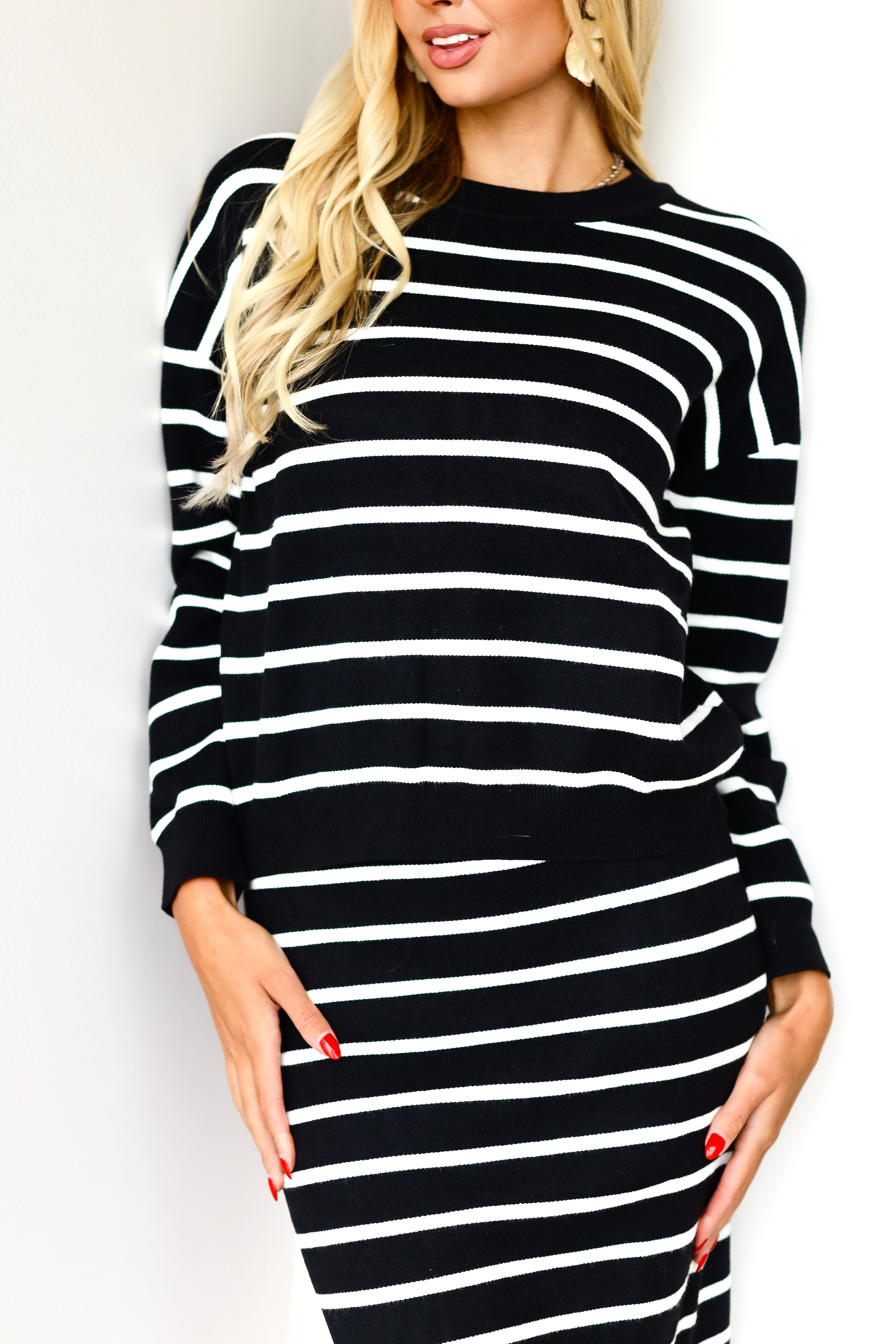 All Is Right Striped Sweater