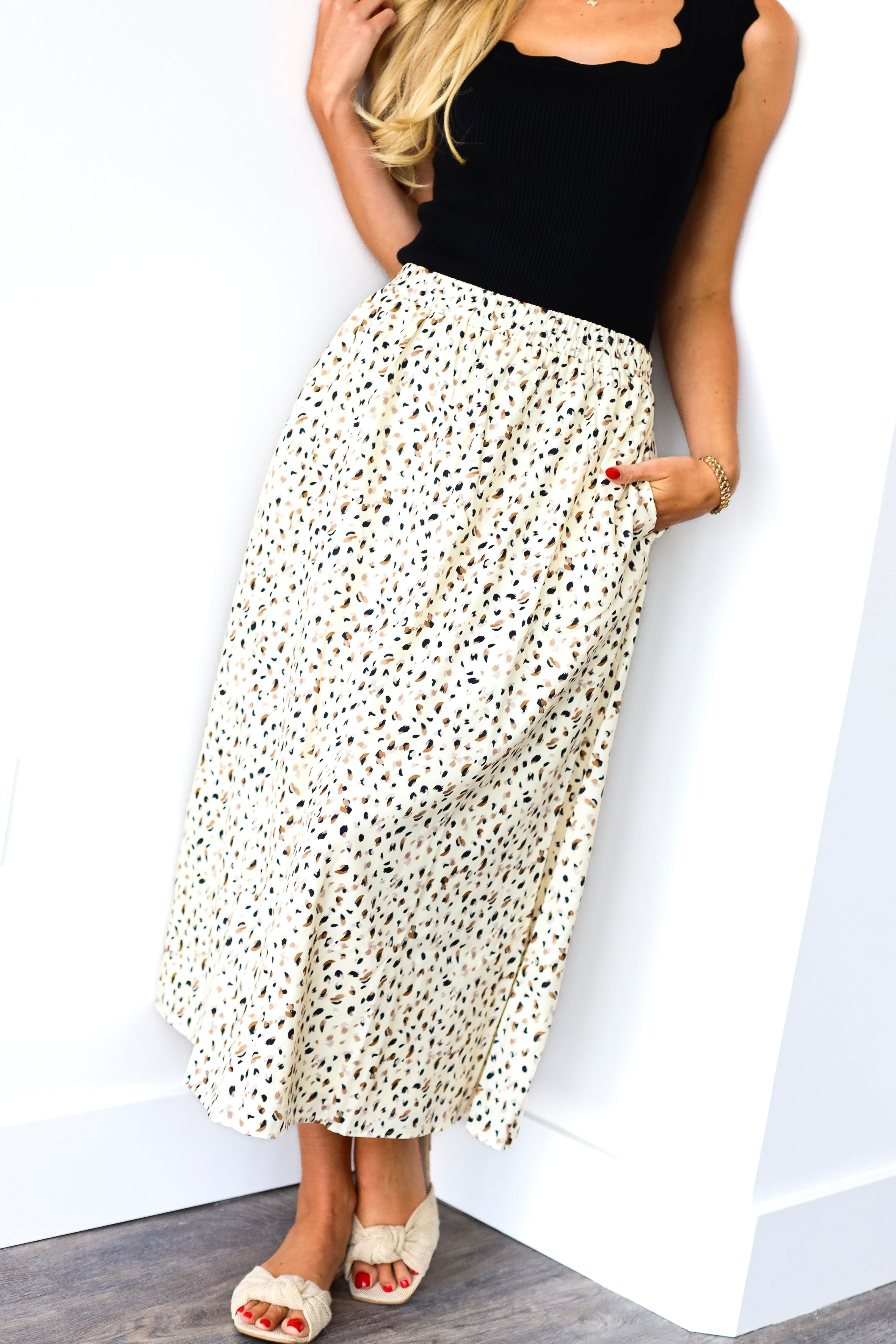 Falling For Love Modest Skirt