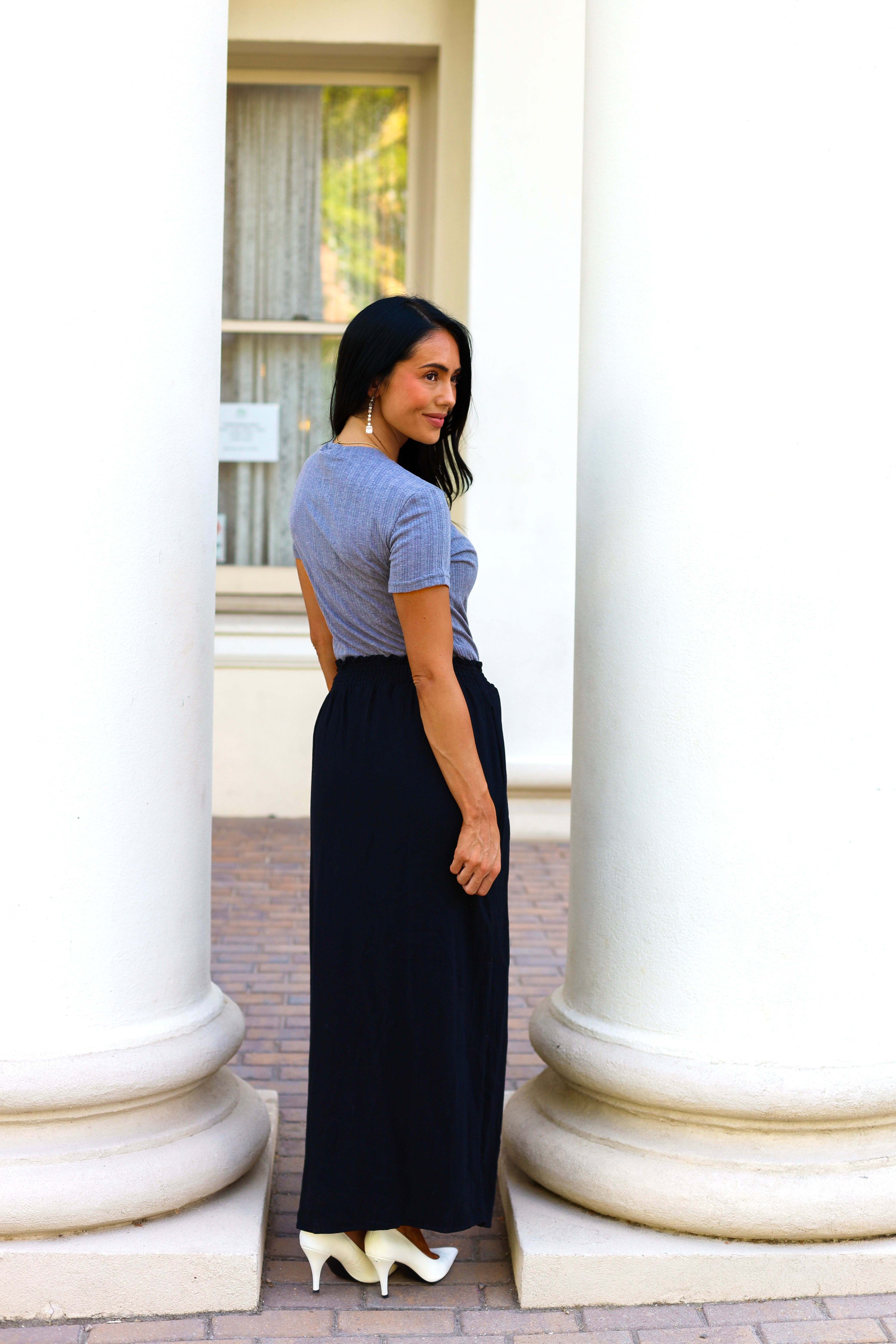 Must Have Button Front Maxi Skirt