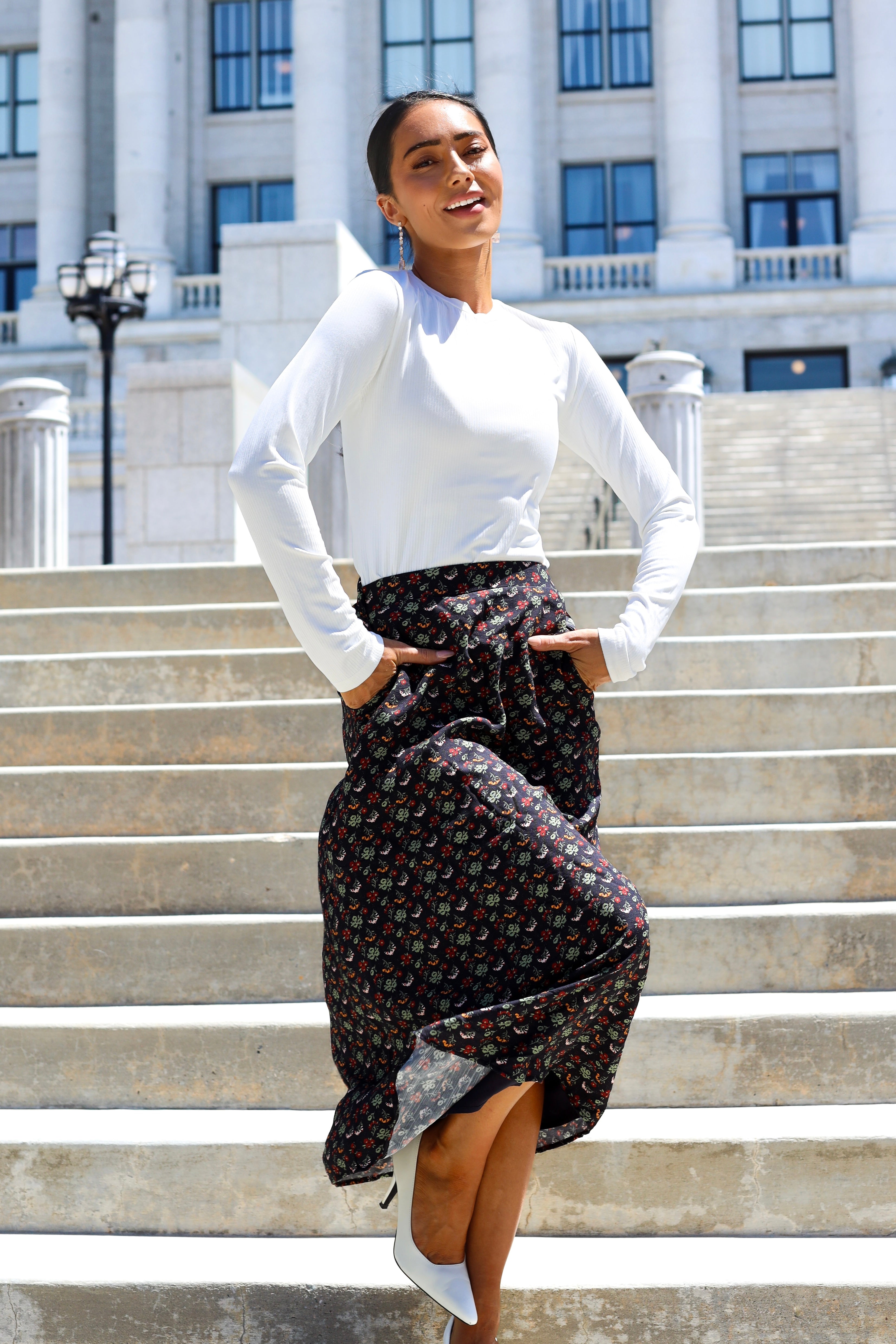 Always Included Midi Slip Skirt