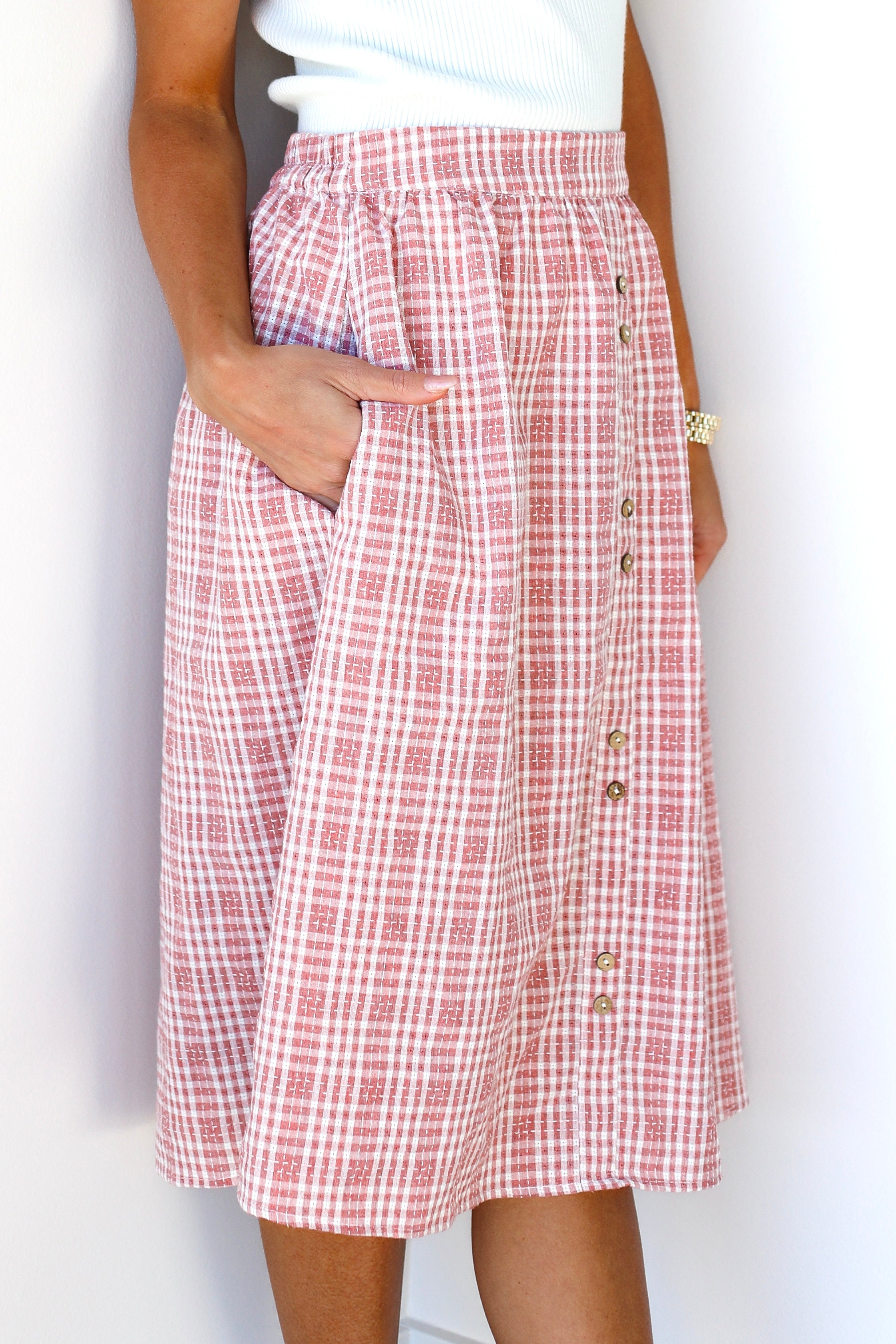 Keeping It Real Plaid Skirt