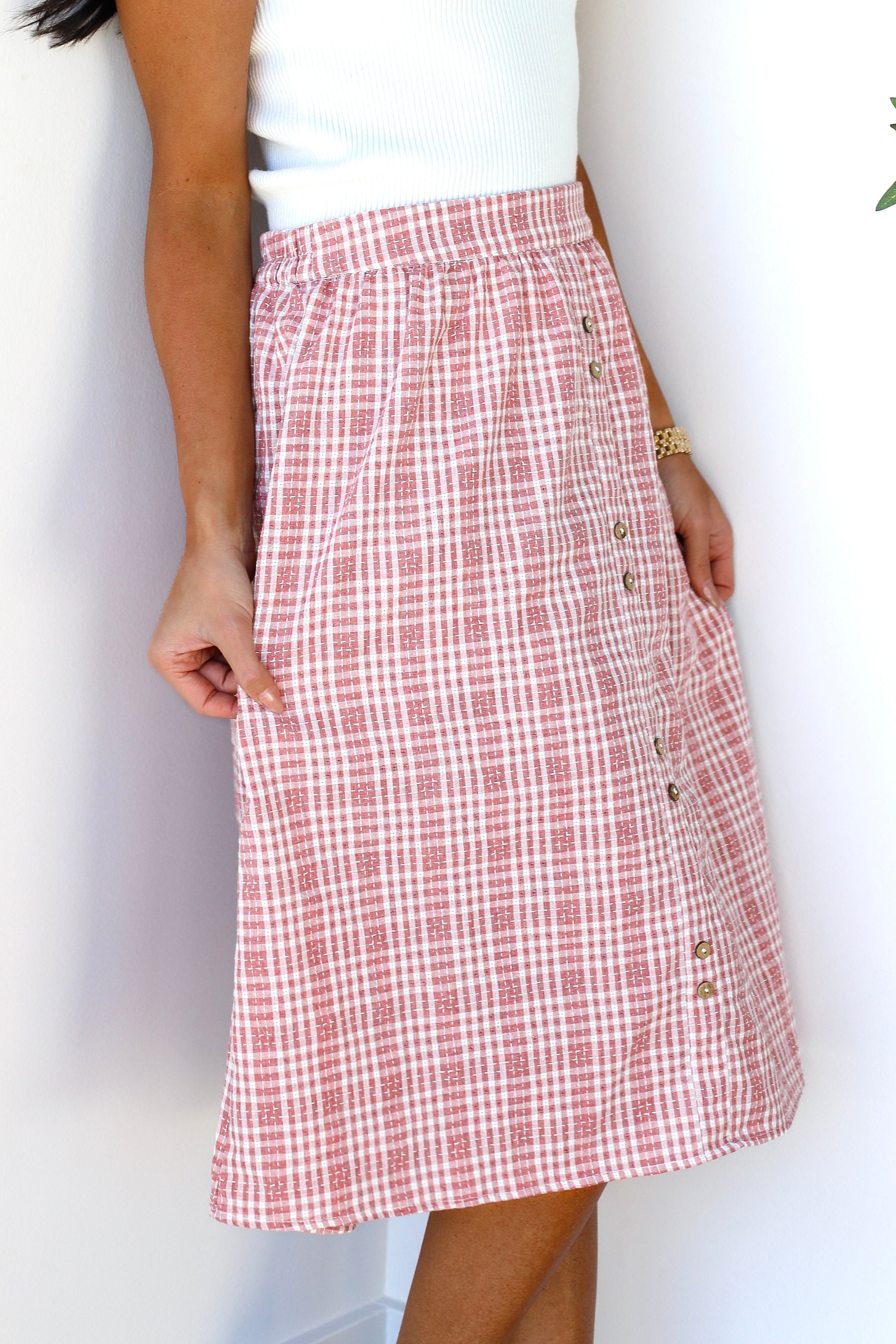 Keeping It Real Plaid Skirt