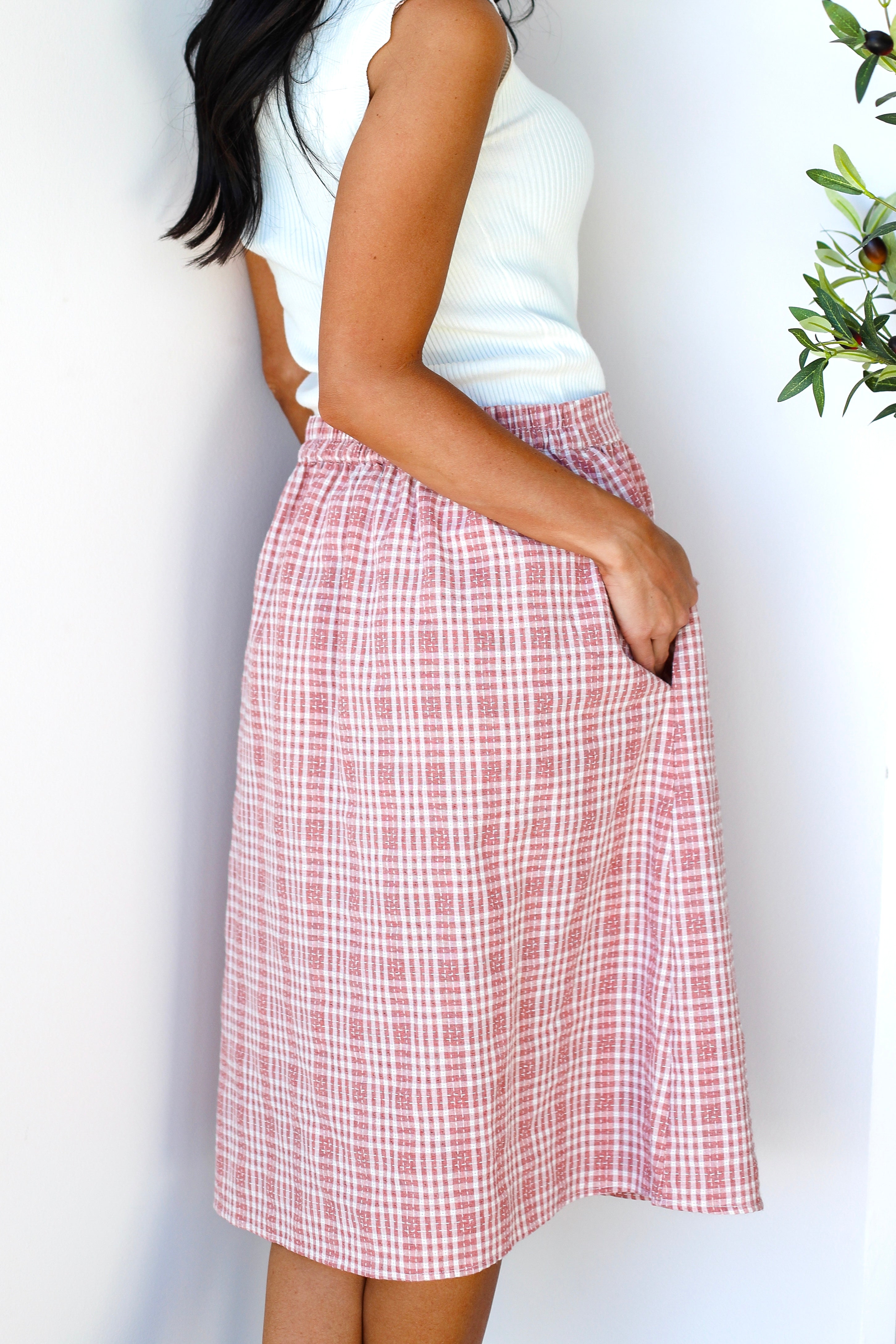 Keeping It Real Plaid Skirt