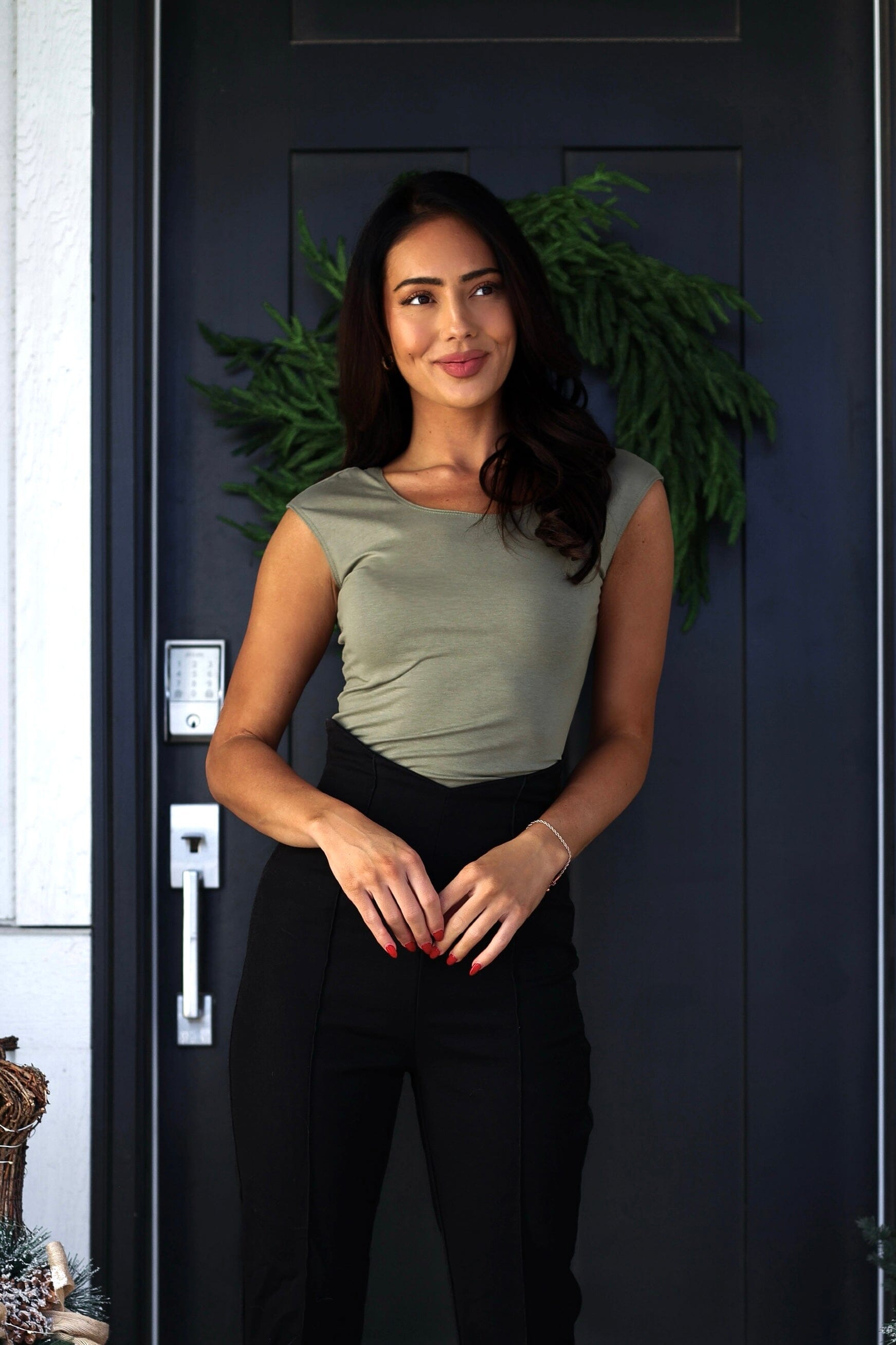 Cap Sleeve Modest Layering Tee Tops vendor-unknown