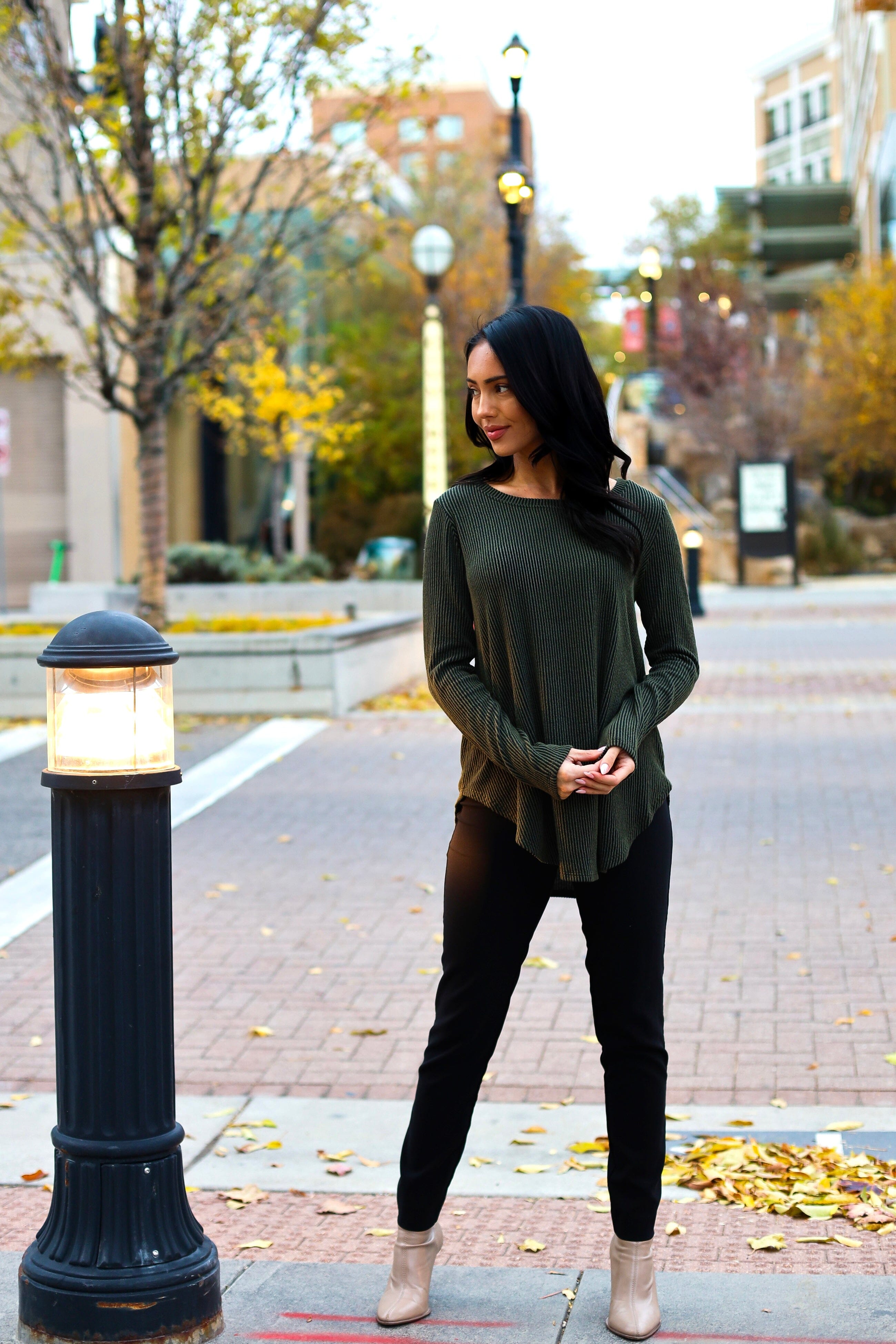 Go Be Merry Ribbed Top NeeSee's Dresses