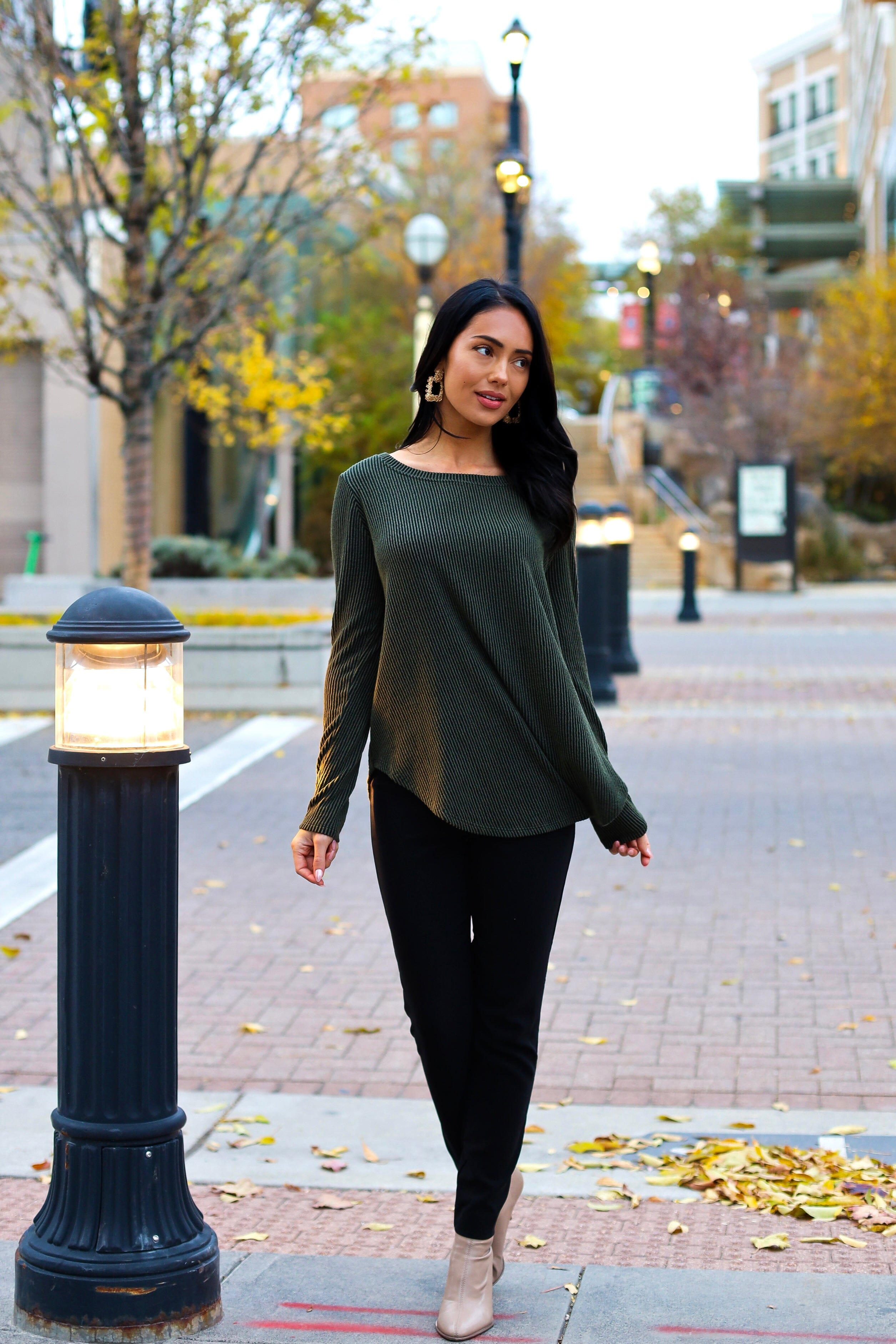 Go Be Merry Ribbed Top NeeSee's Dresses