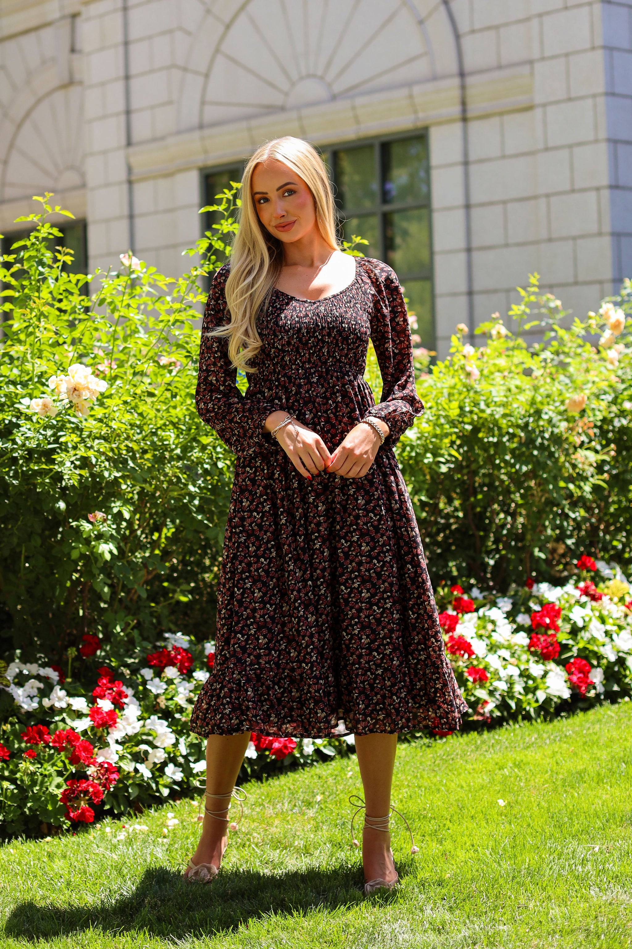 Ladies Dresses Neesees Dresses Instagram The Desiray Modest Midi Dress  Chocolate Caramel S Neesee's Dresses