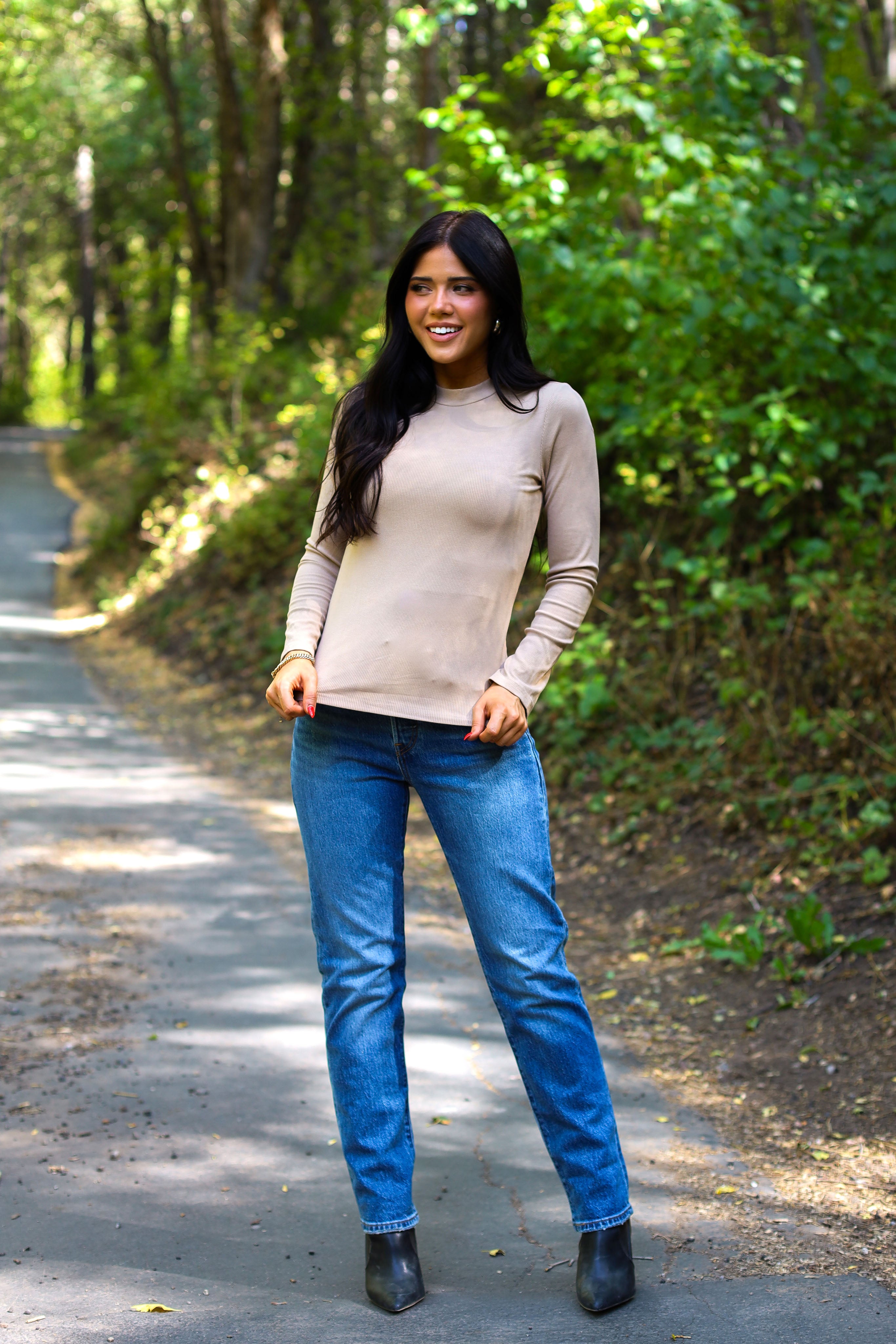 Love Is The Guide Mock Neck Tee