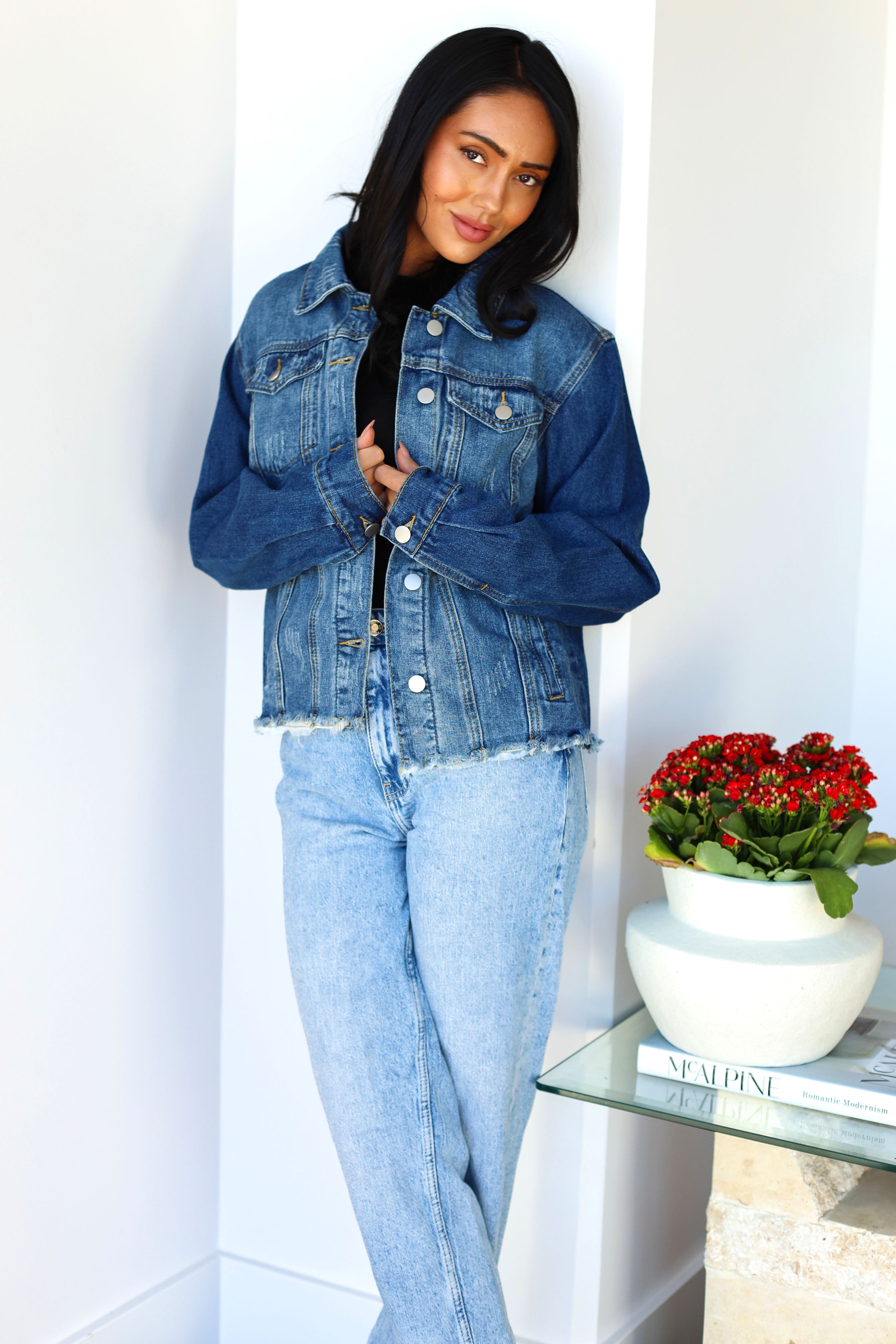 Distressed Denim Jacket