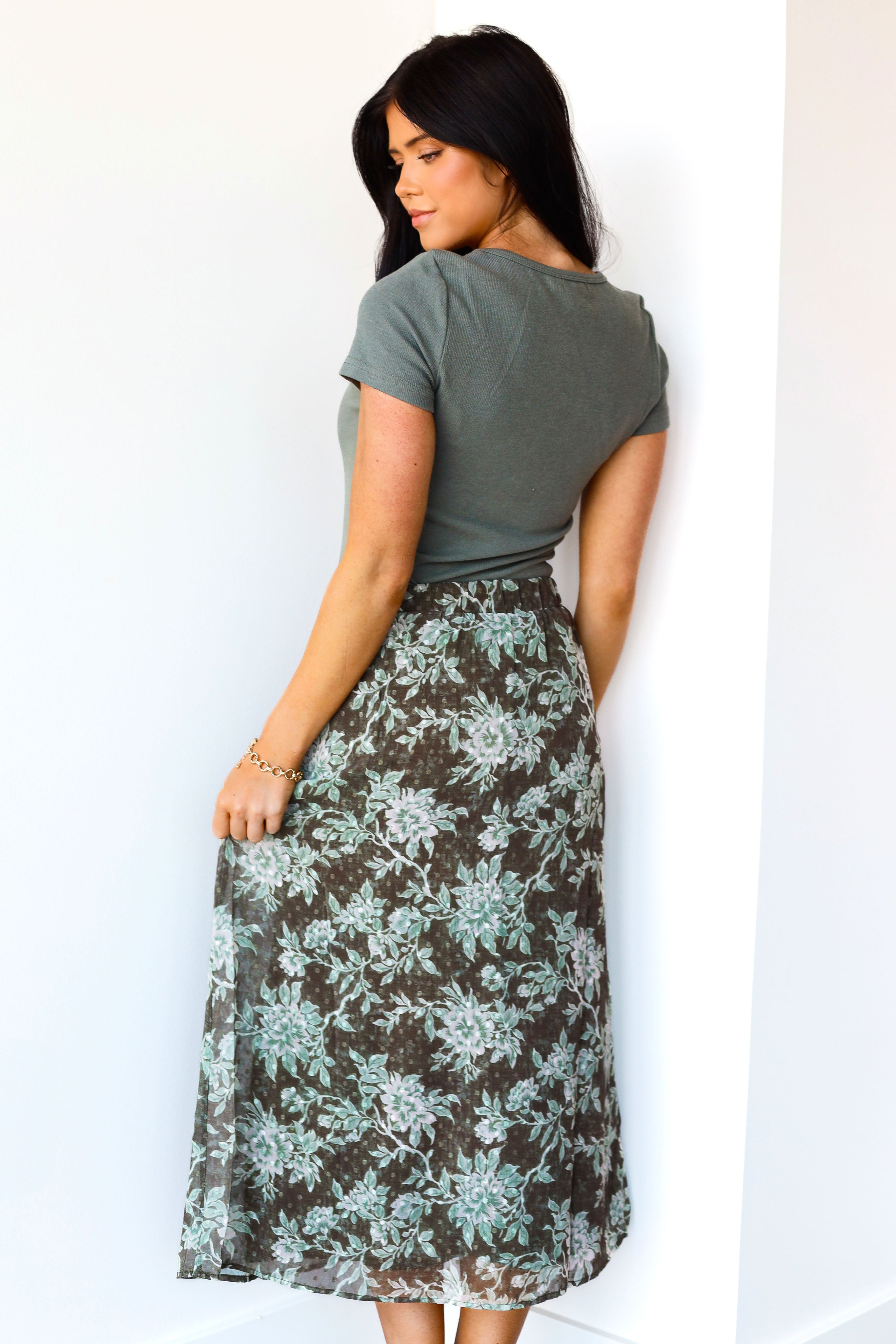Always Included Midi Slip Skirt