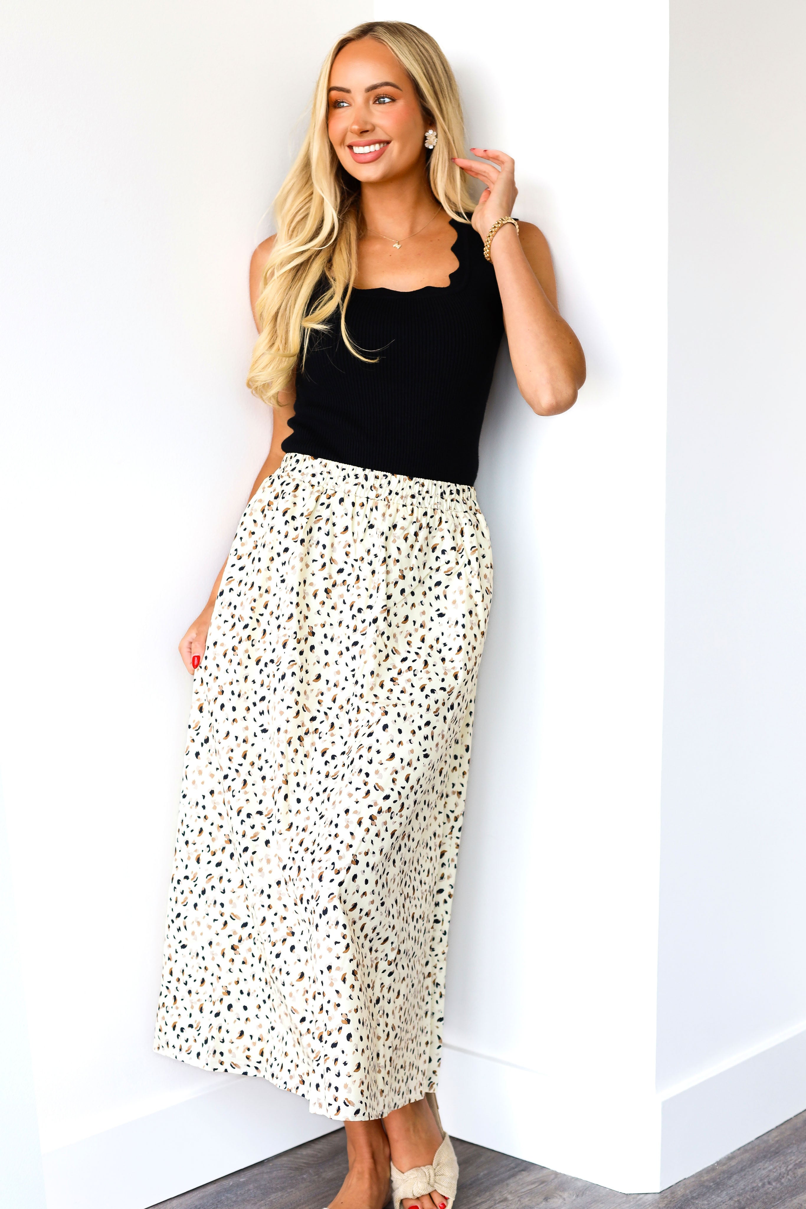 Falling For Love Modest Skirt