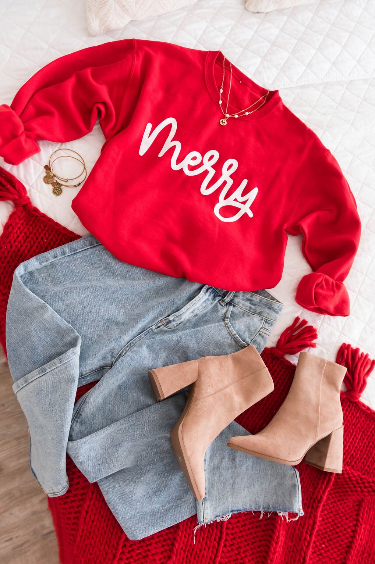 Very Merry Modest Sweatshirt Modest Dresses vendor-unknown