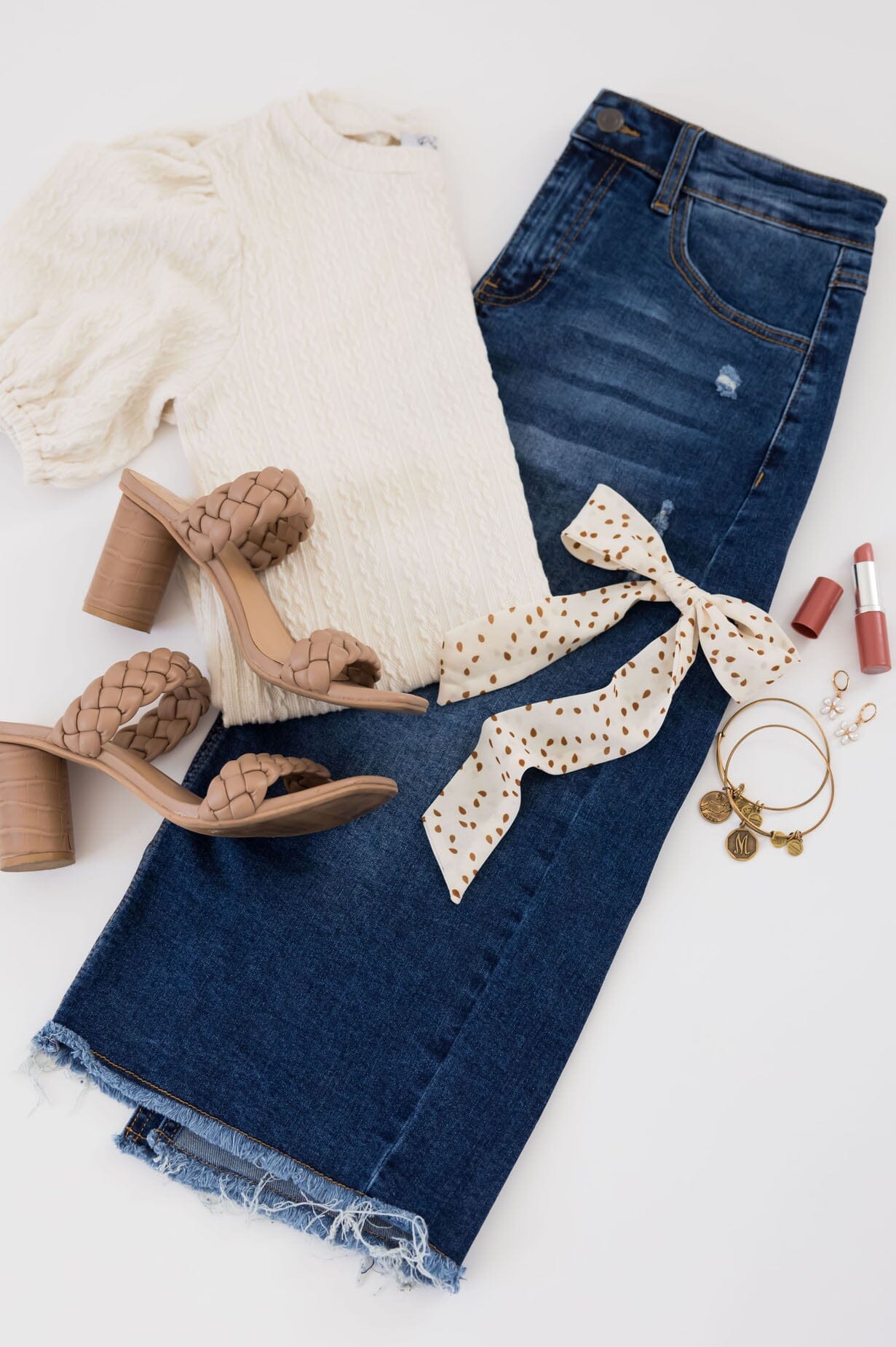 Don't Worry About A Thing Denim Skirt Skirts vendor-unknown