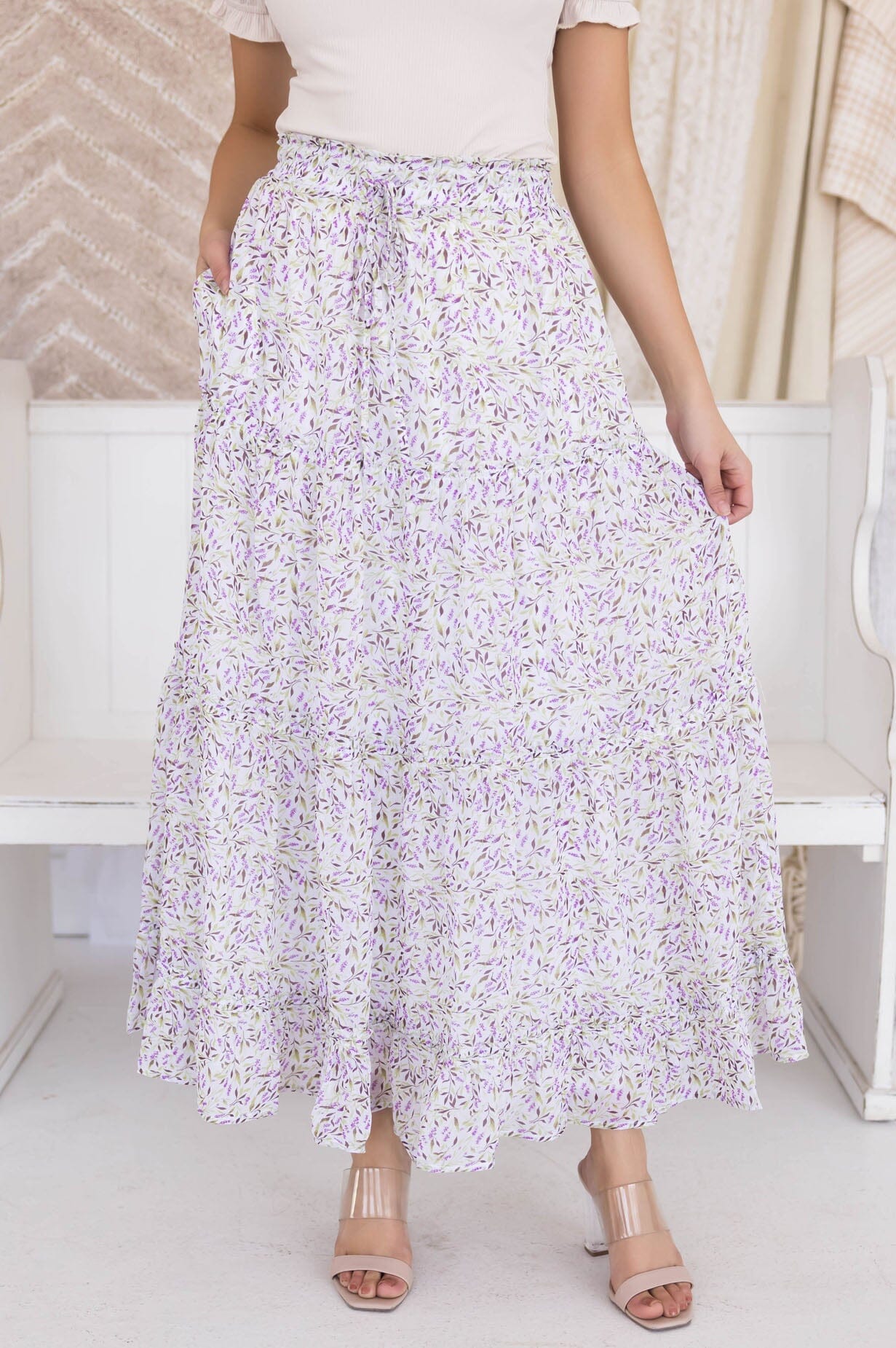 Lavender Dreams Maxi Skirt Modest Dresses vendor-unknown