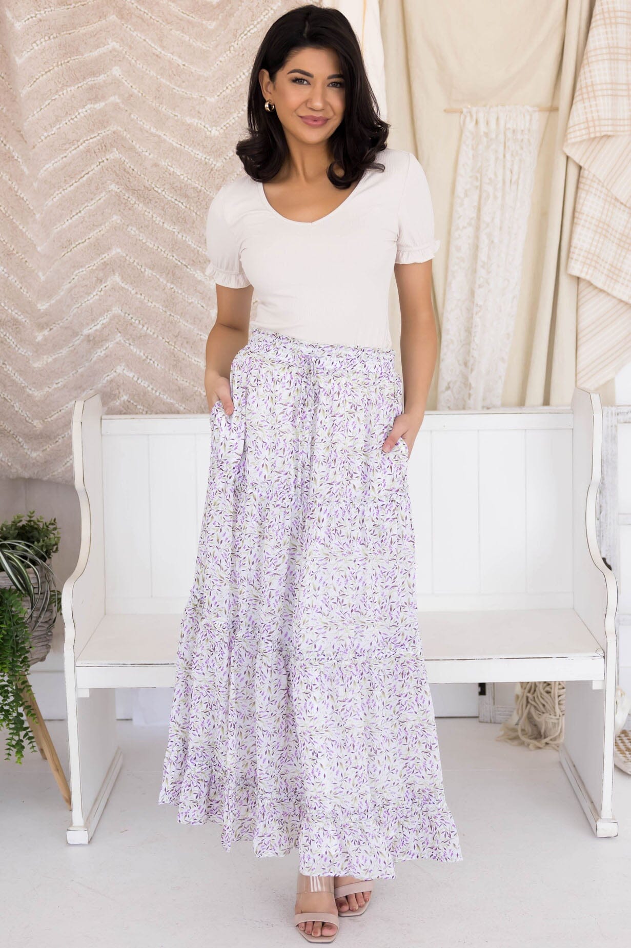 Lavender Dreams Maxi Skirt Modest Dresses vendor-unknown