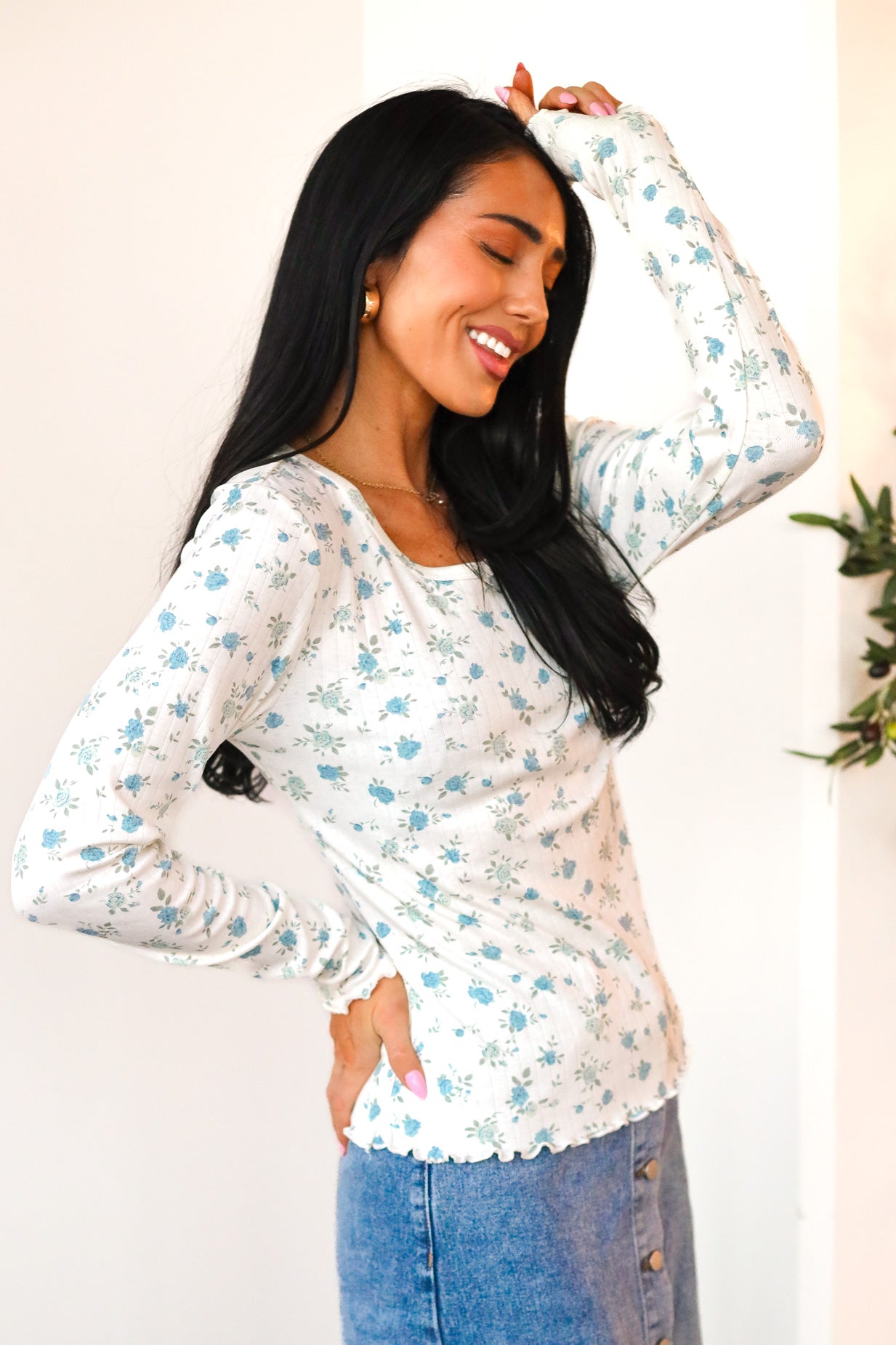 Hopeful Love Ribbed Top