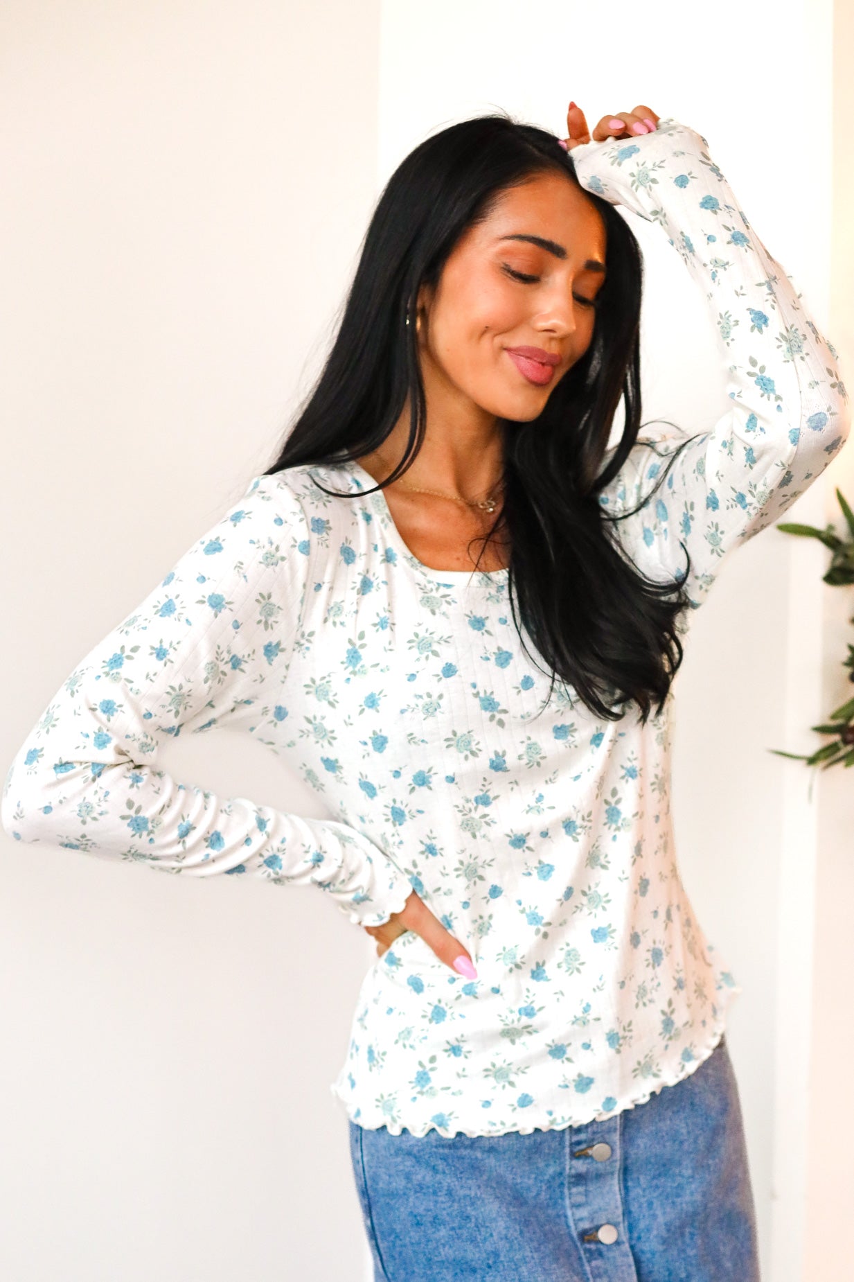 Hopeful Love Ribbed Top