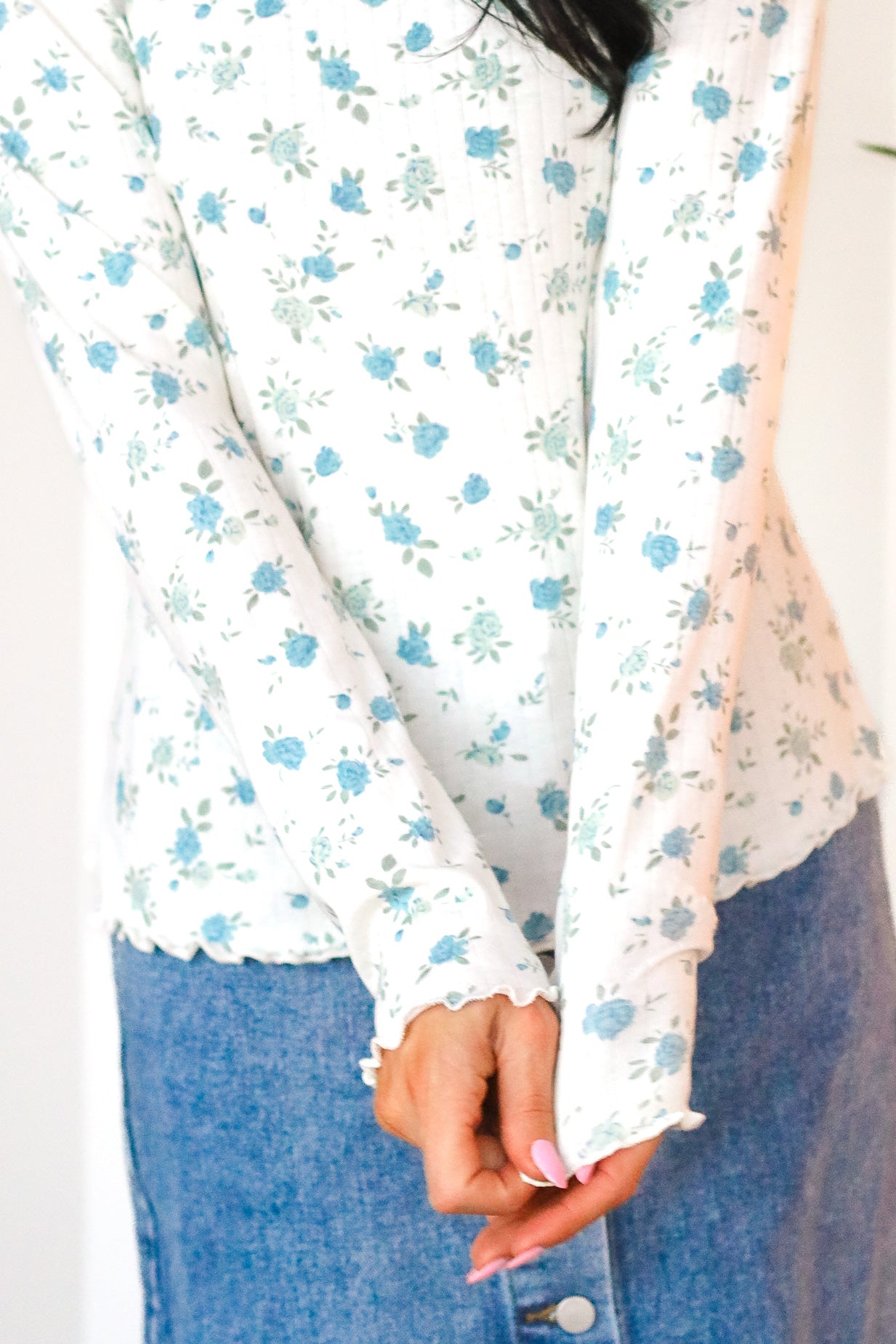 Hopeful Love Ribbed Top