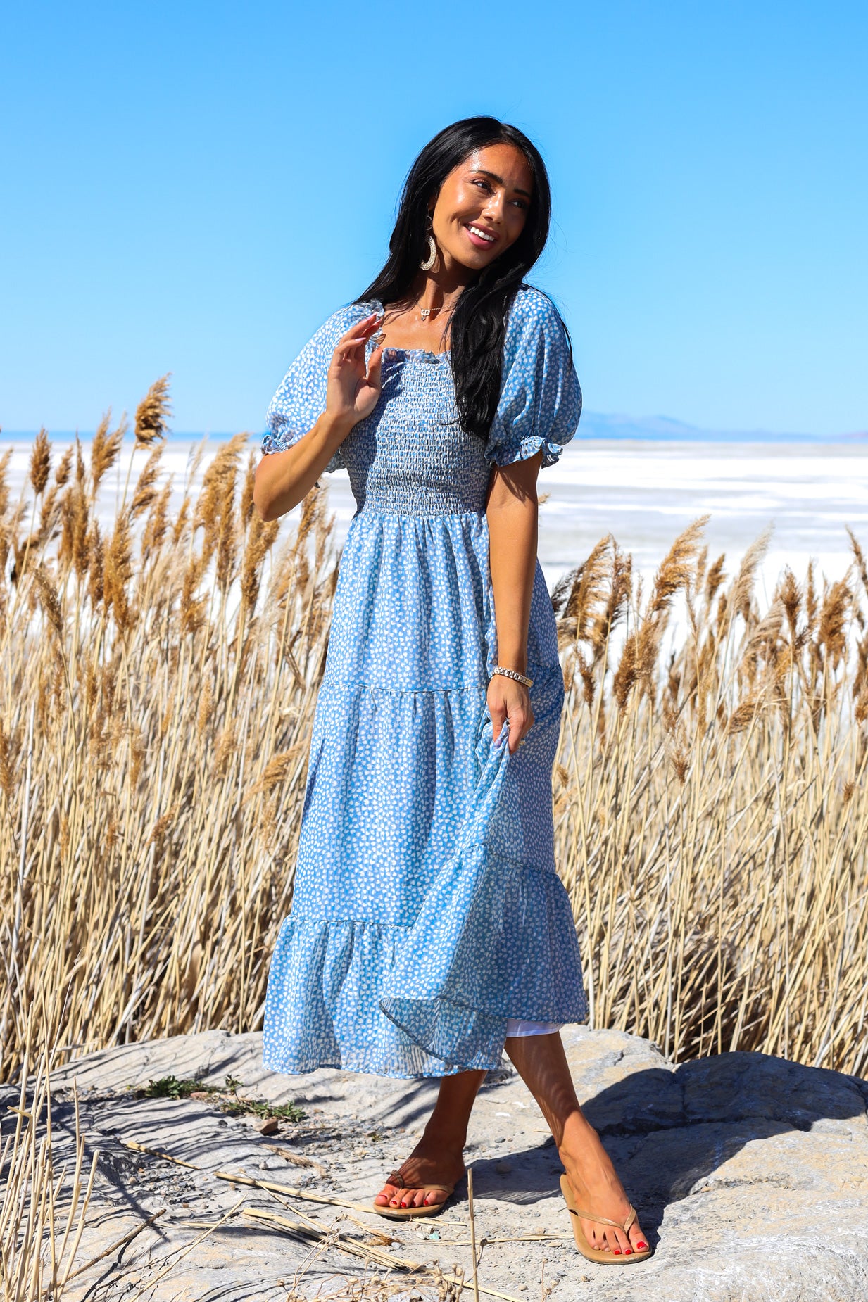 The Sherelle Modest Floral Dress