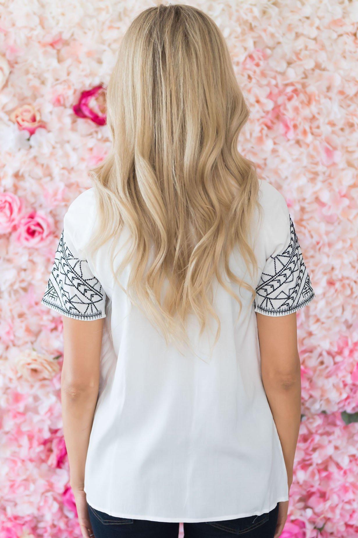 Adoring Love Modest Blouse Tops vendor-unknown