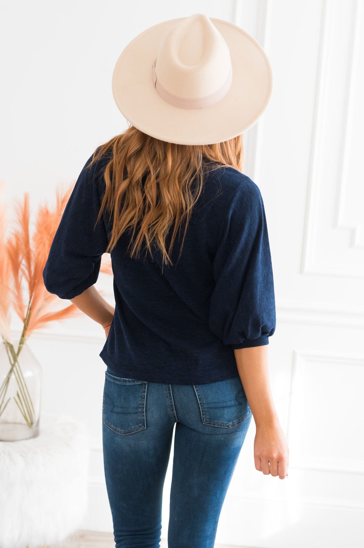 Don't Miss A Thing Modest Bishop Sleeve Top NeeSee's Dresses