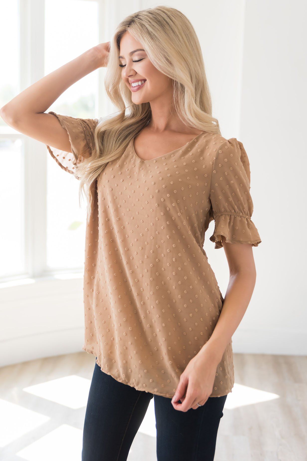 Eager Love Modest Blouse Modest Dresses vendor-unknown