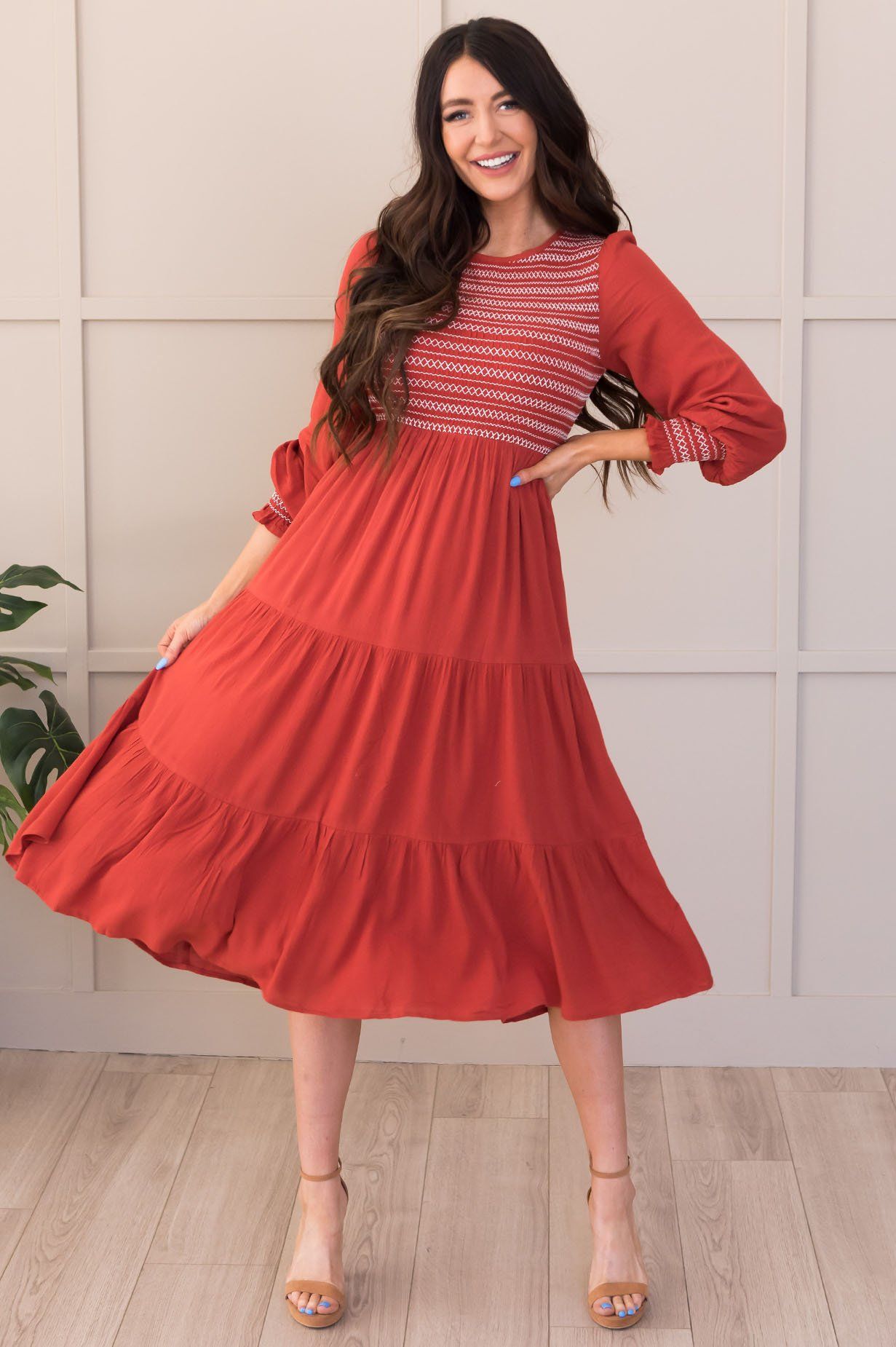 The Brenda Modest Dresses vendor-unknown