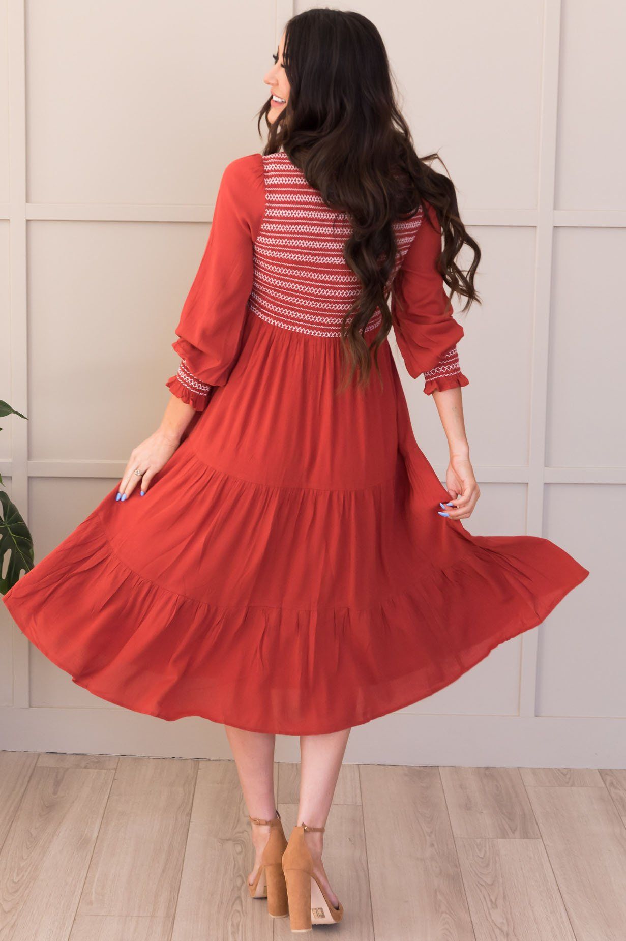 The Brenda Modest Dresses vendor-unknown