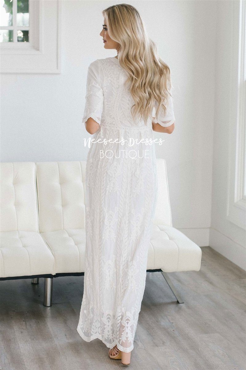 Day Dreamer Lace Full Length Dress Modest Dresses vendor-unknown