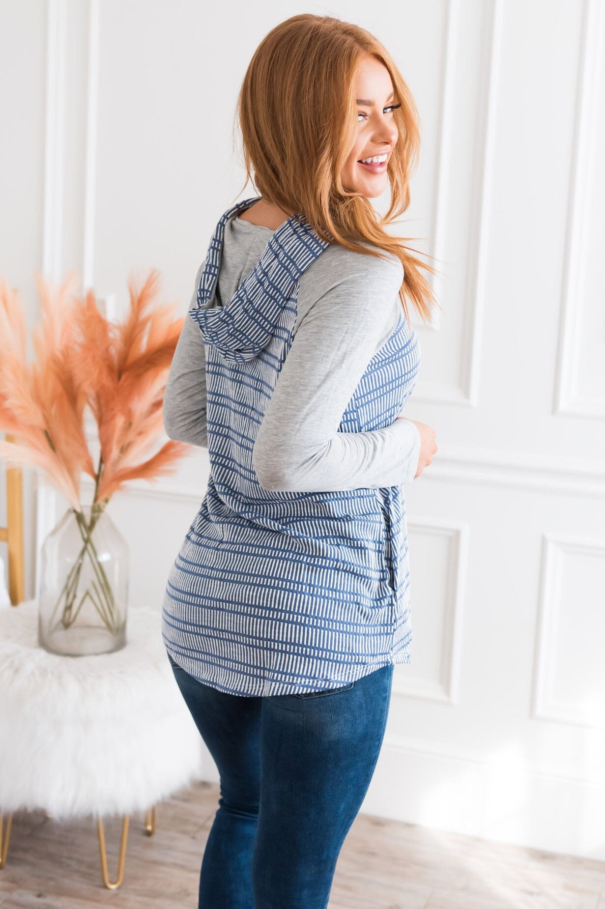 I Won't Give Up Modest Hoodie Top NeeSee's Dresses