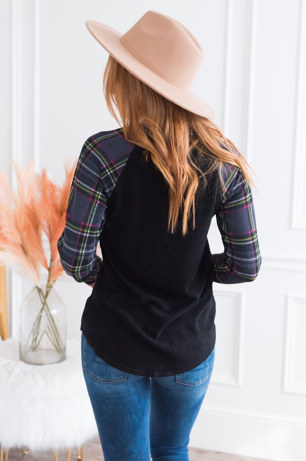 Plaid Perfection Modest Top NeeSee's Dresses